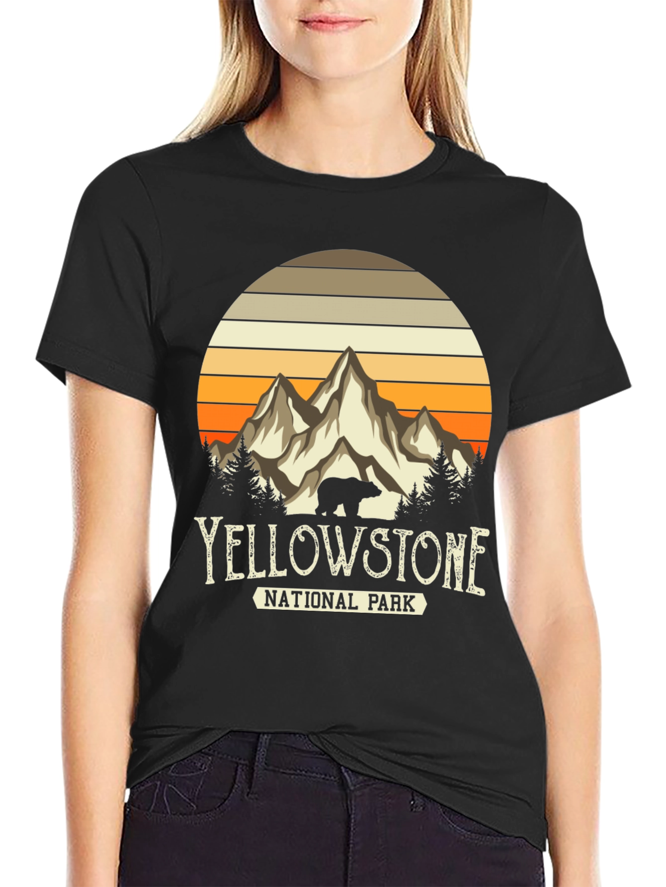 Yellowstone National Park T-Shirt - Bear Mountain Design