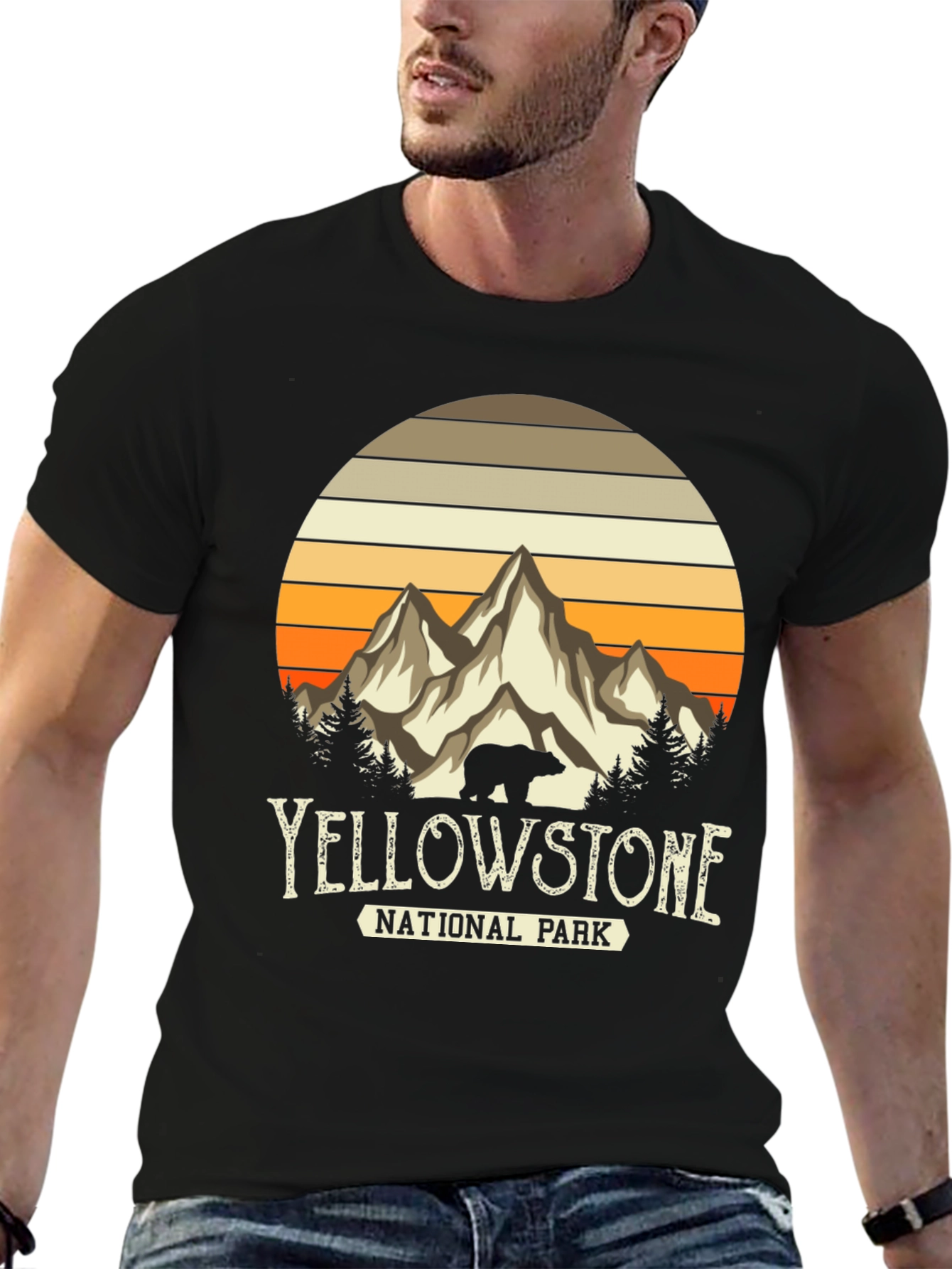 Yellowstone National Park T-Shirt - Bear Mountain Design