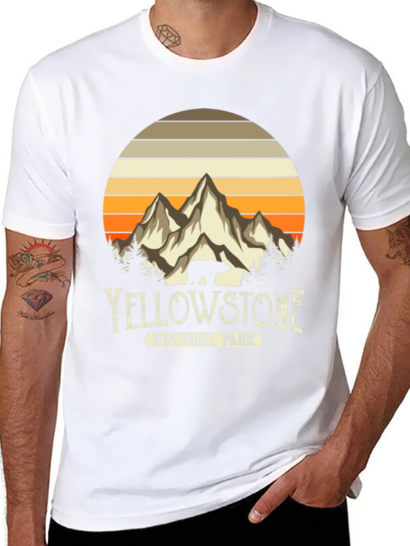 Yellowstone National Park T-Shirt - Bear Mountain Design