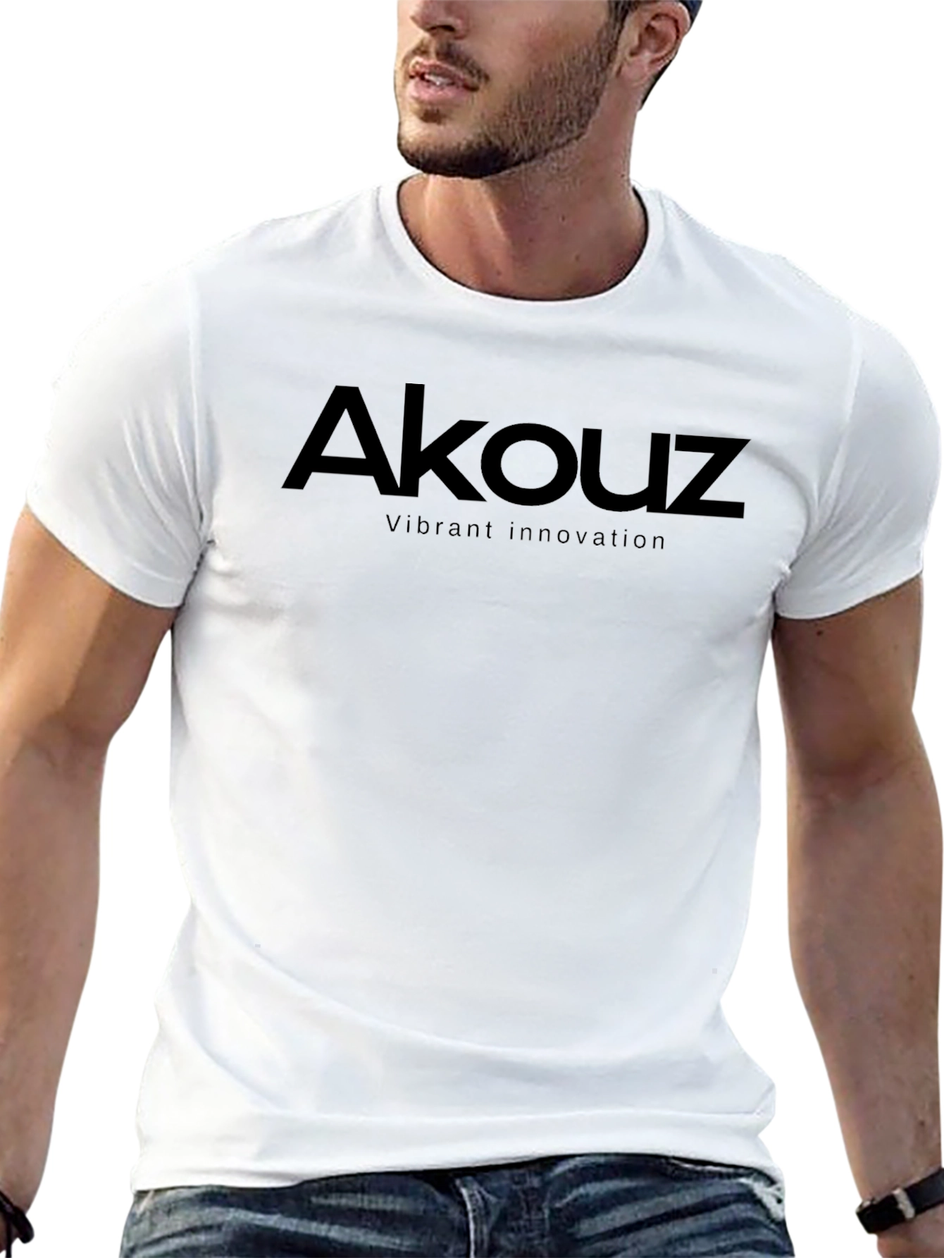 Akouz Vibrant Innovation Black Tee