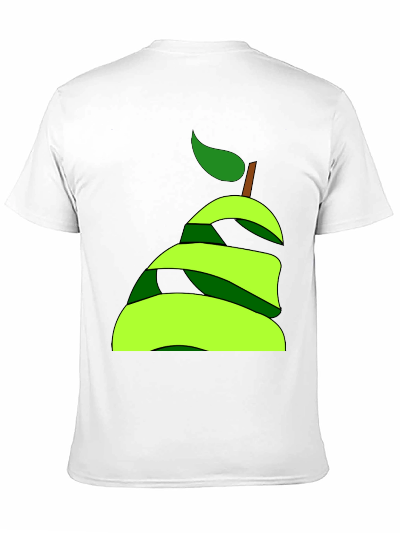 Abstract Pear Graphic Tee - Modern Fruit Lovers Style
