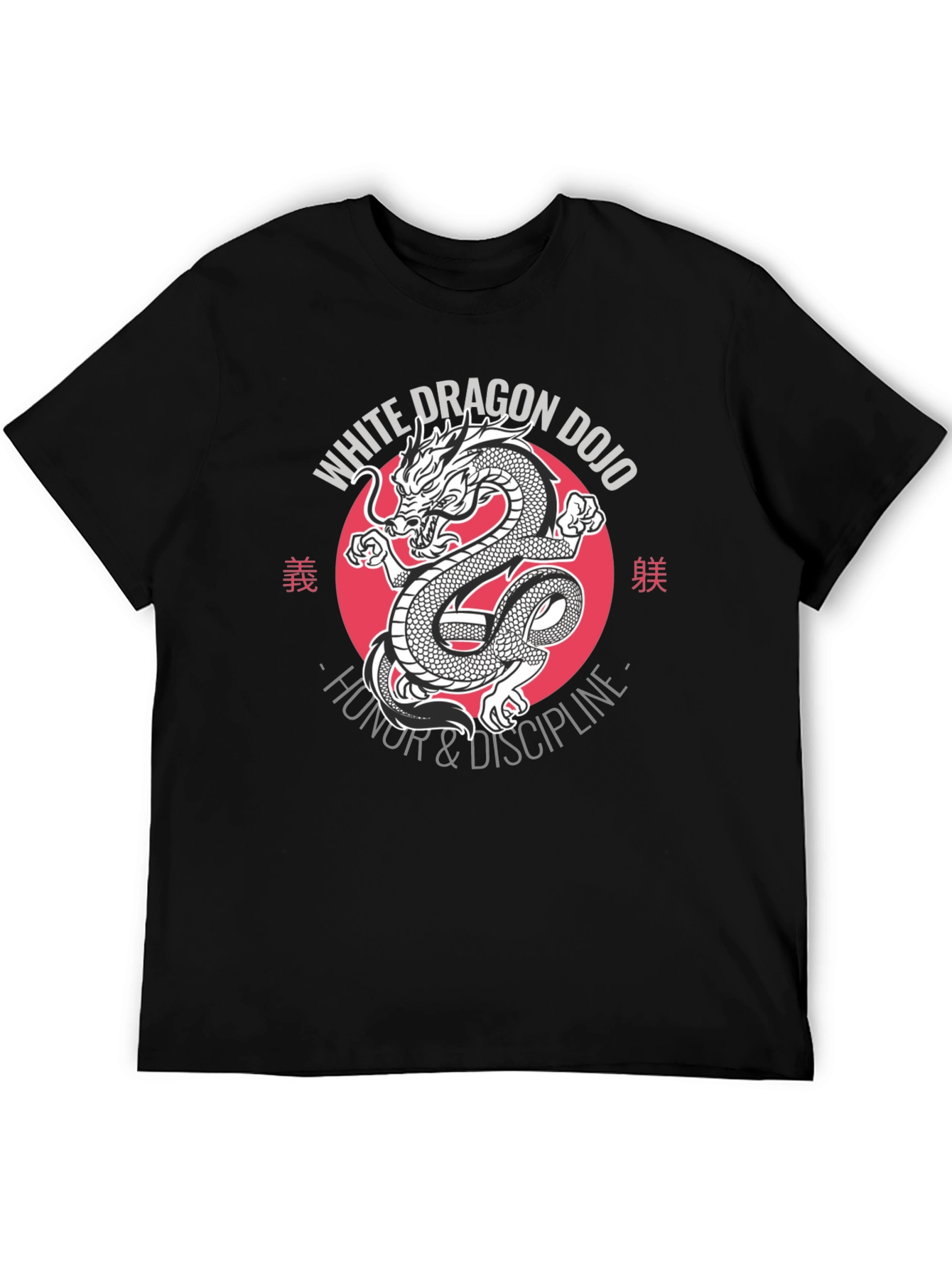 White Dragon Dojo T-Shirt - Honor & Discipline