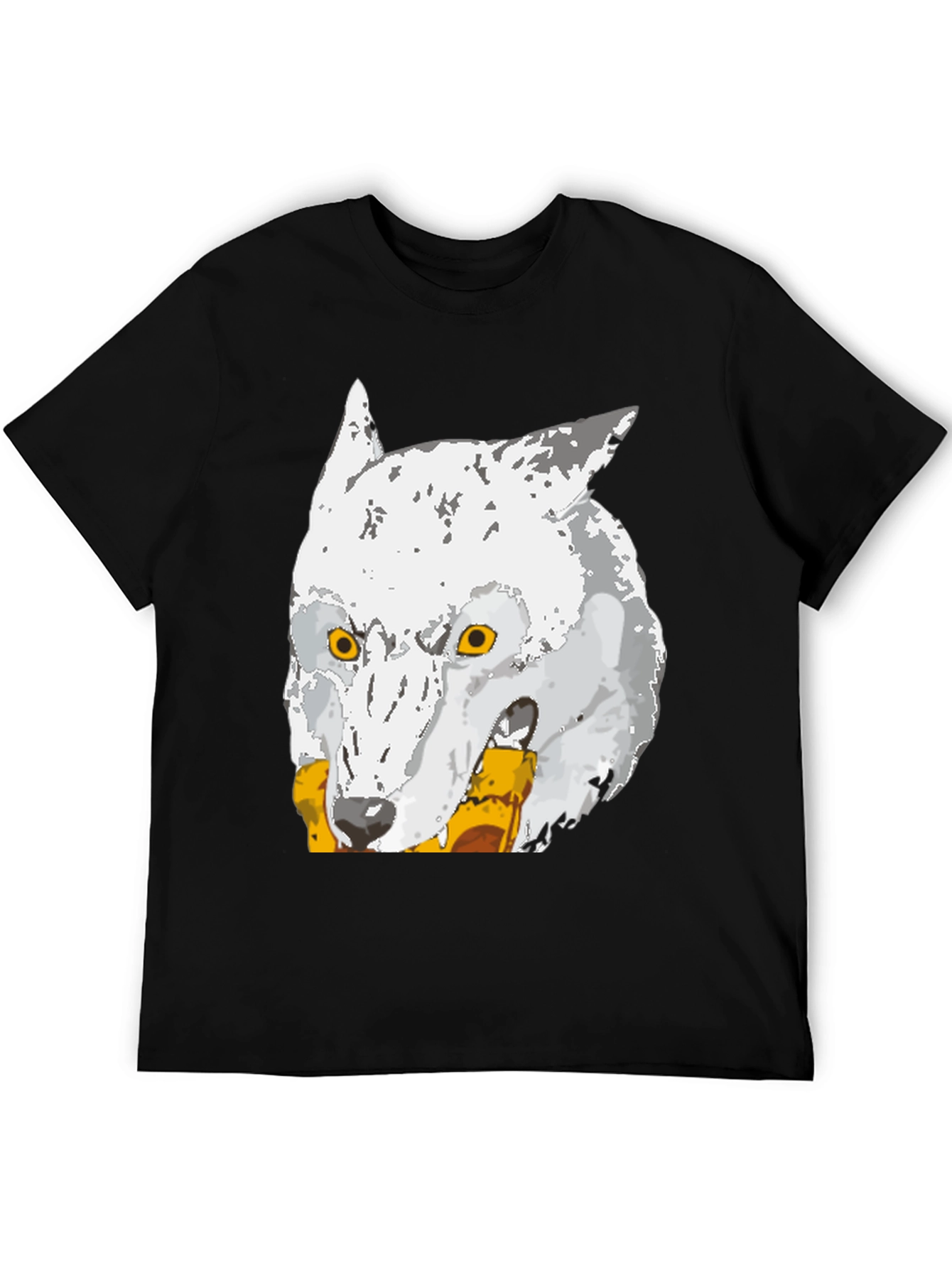 Wolf Graphic Tee - Mens Black T-Shirt
