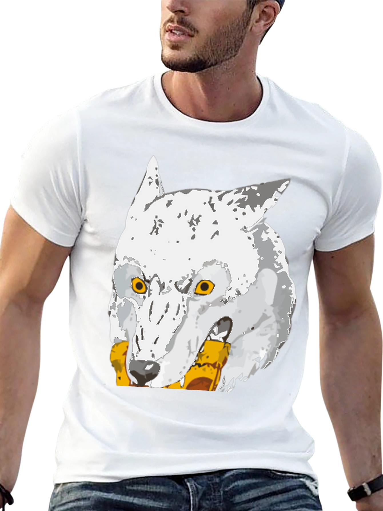 Wolf Graphic Tee - Mens Black T-Shirt