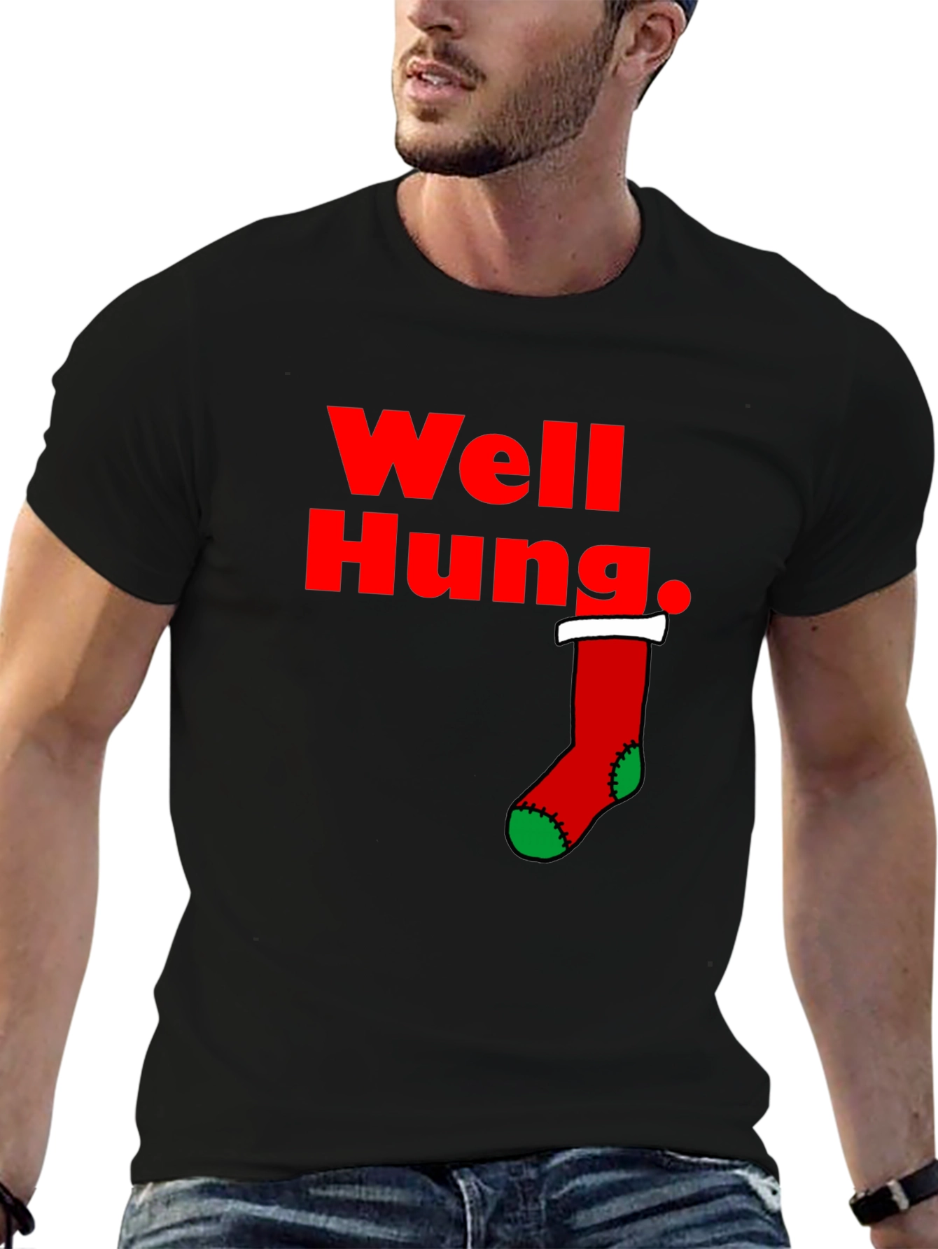 Well Hung Christmas T-Shirt