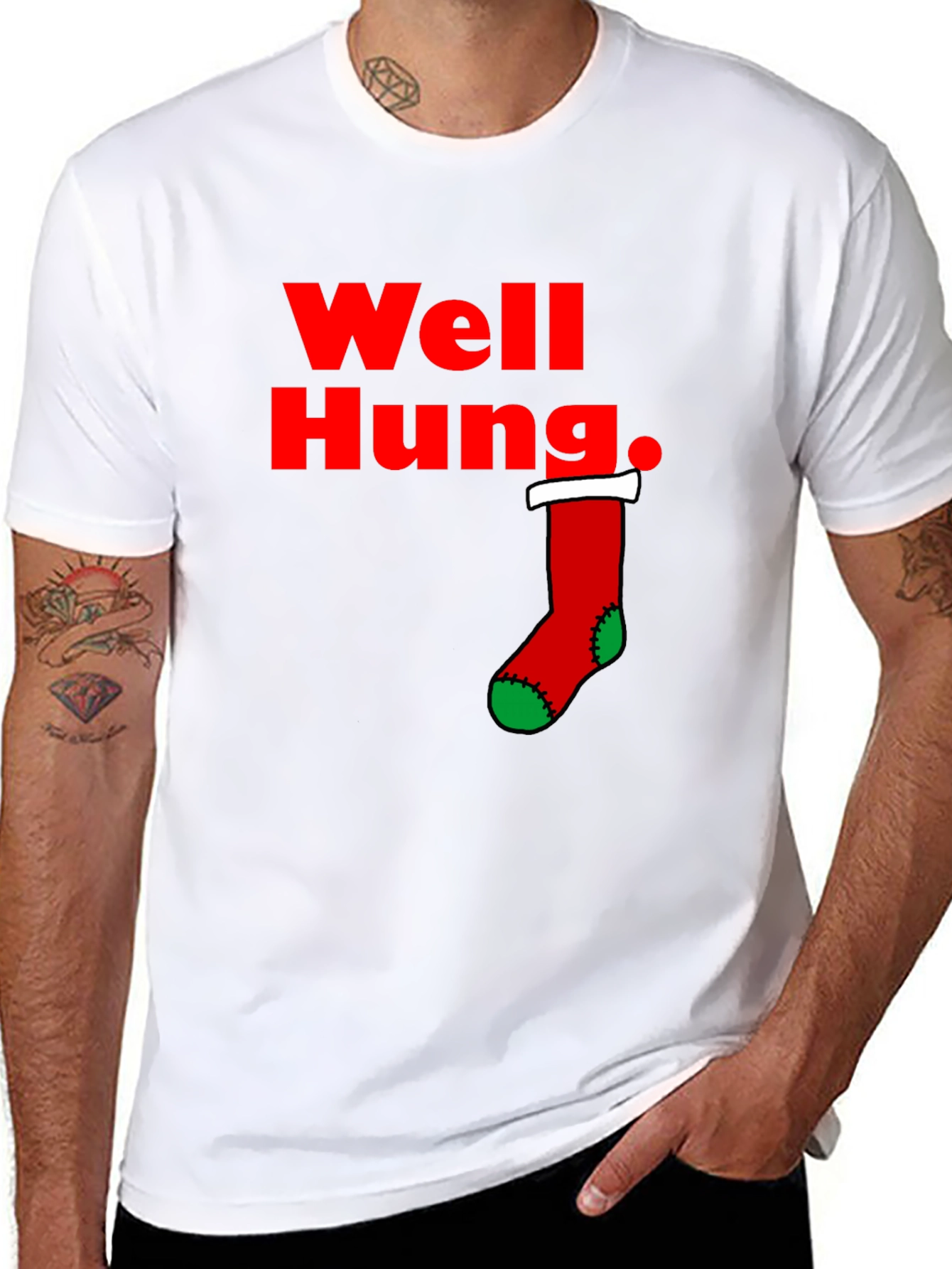 Well Hung Christmas T-Shirt