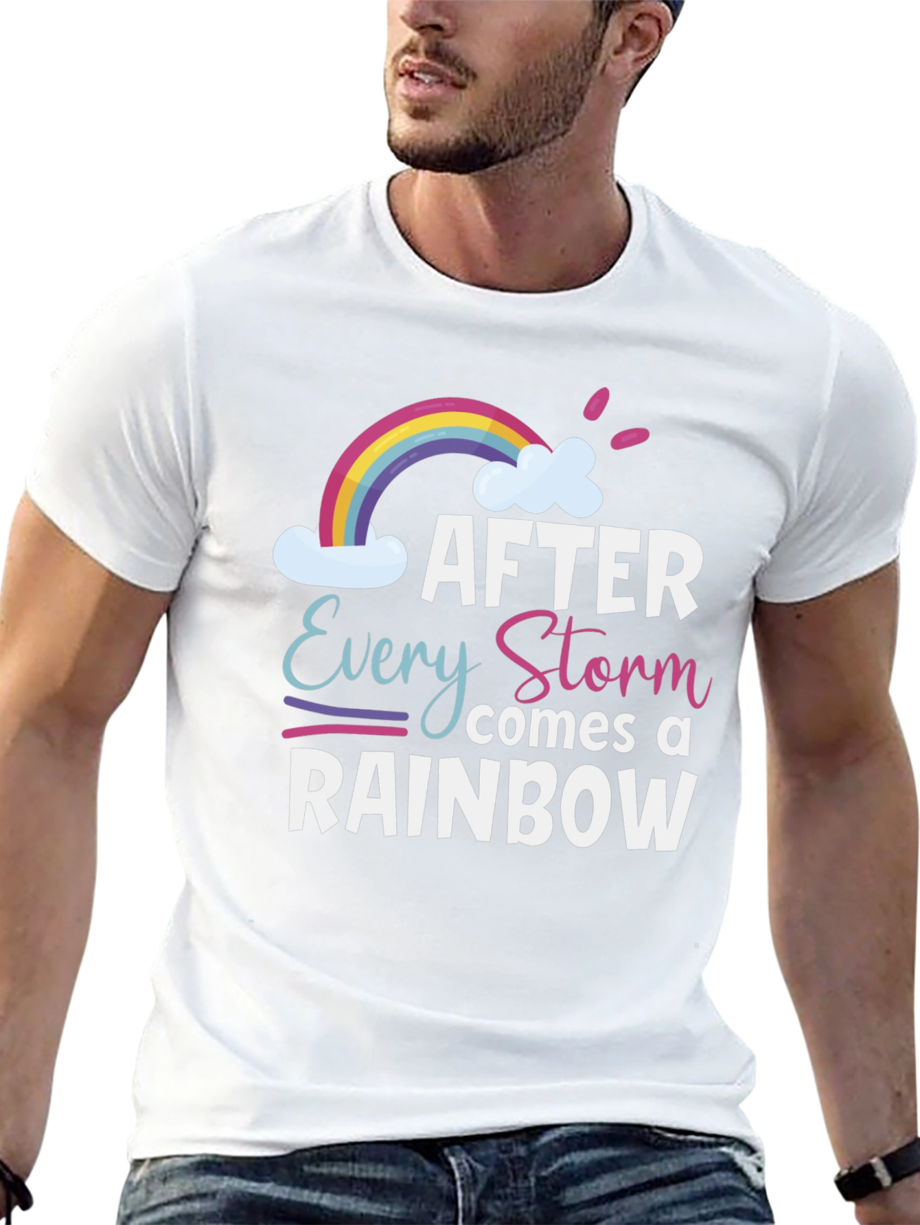 After Every Storm Rainbow Graphic Tee