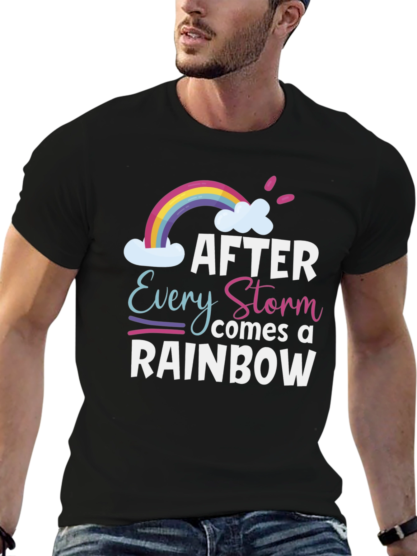 After Every Storm Rainbow Graphic Tee