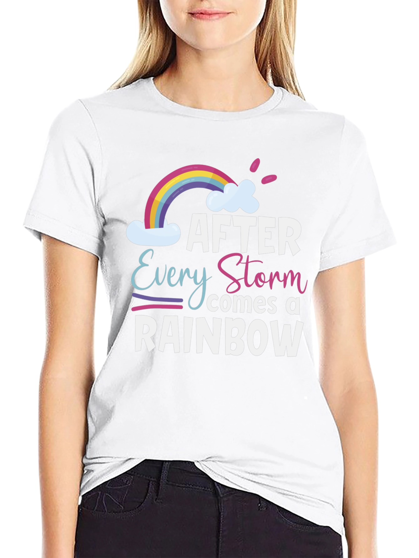 After Every Storm Rainbow Graphic Tee