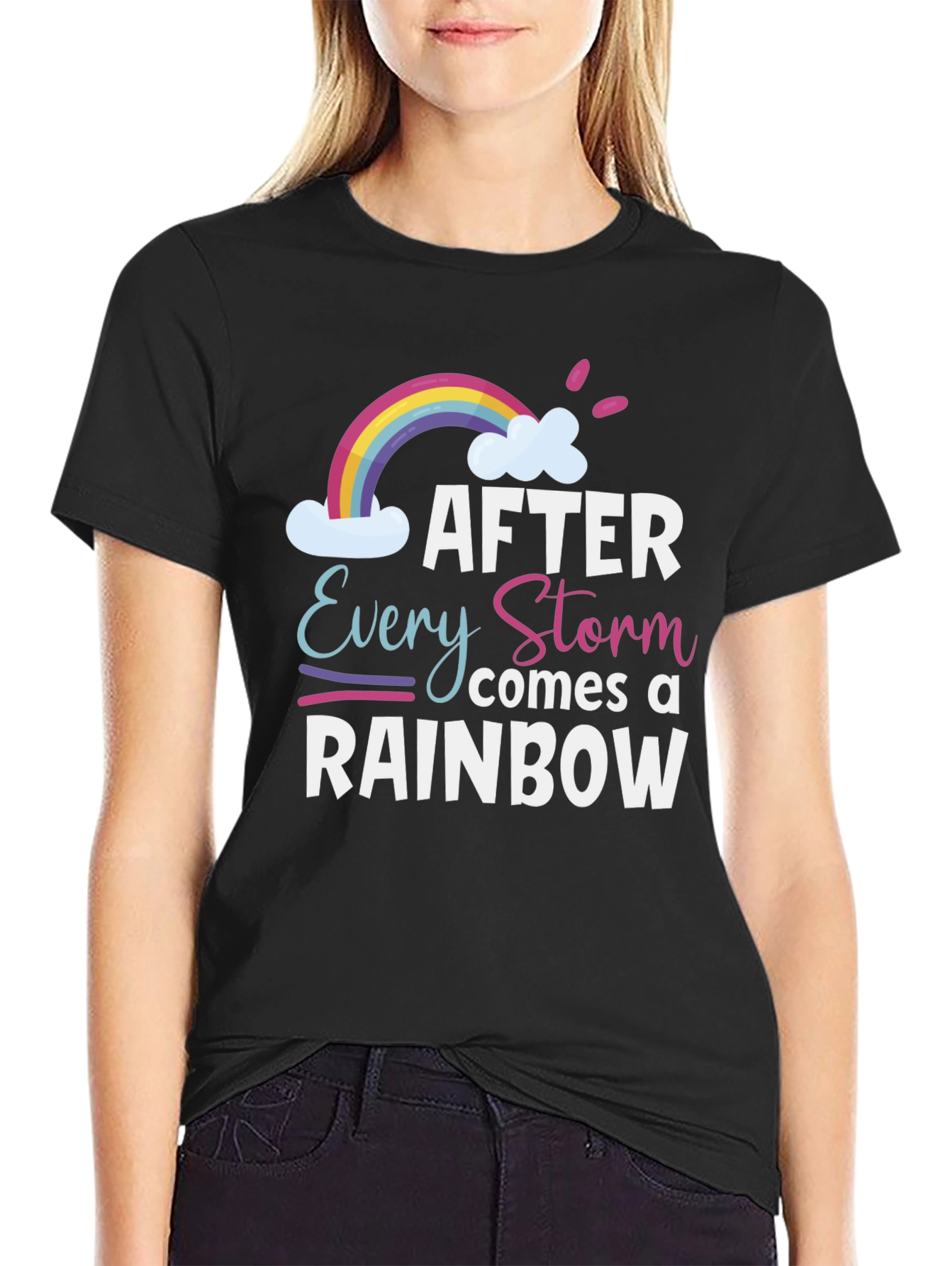 After Every Storm Rainbow Graphic Tee