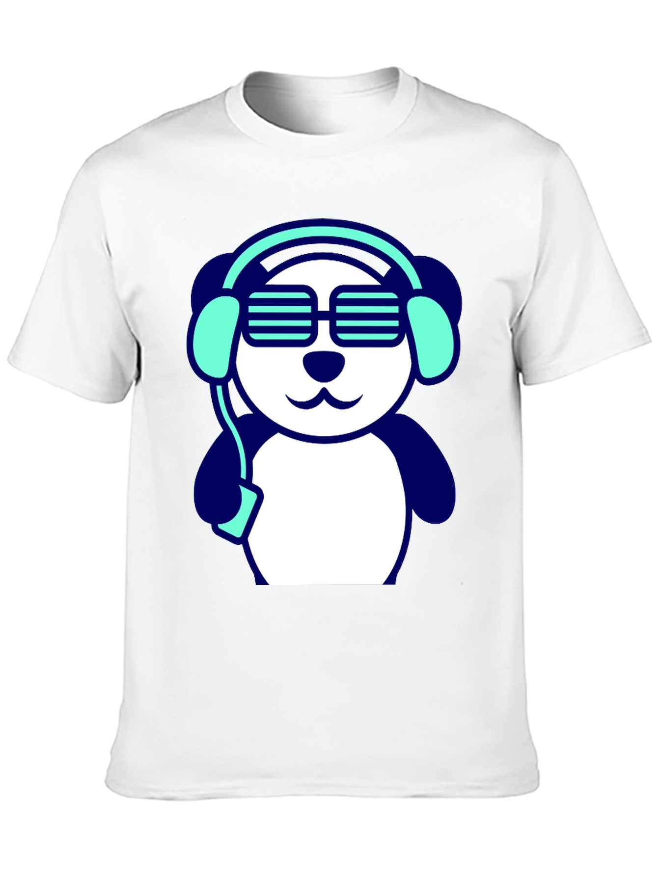 DJ Panda Black T-Shirt - Music Lover Tee