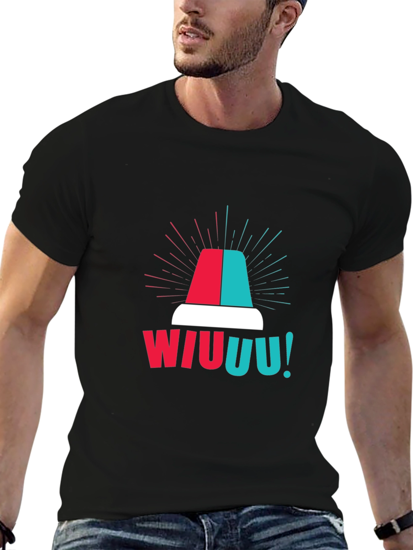 WIUUU! Siren T-Shirt - Emergency Vehicle Graphic Tee