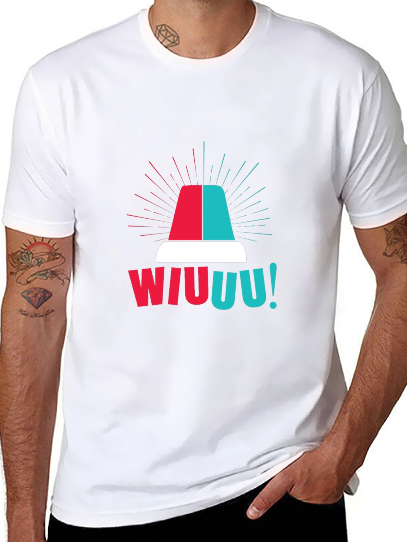 WIUUU! Siren T-Shirt - Emergency Vehicle Graphic Tee