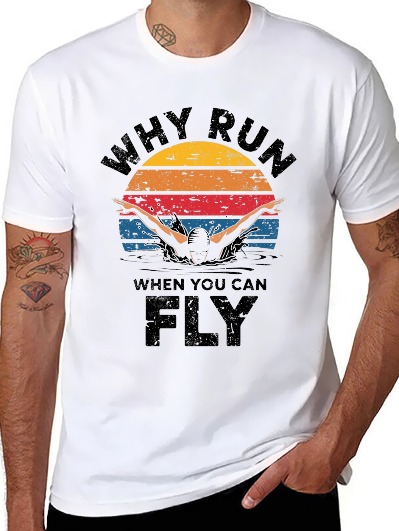 Why Run Fly Swim T-Shirt