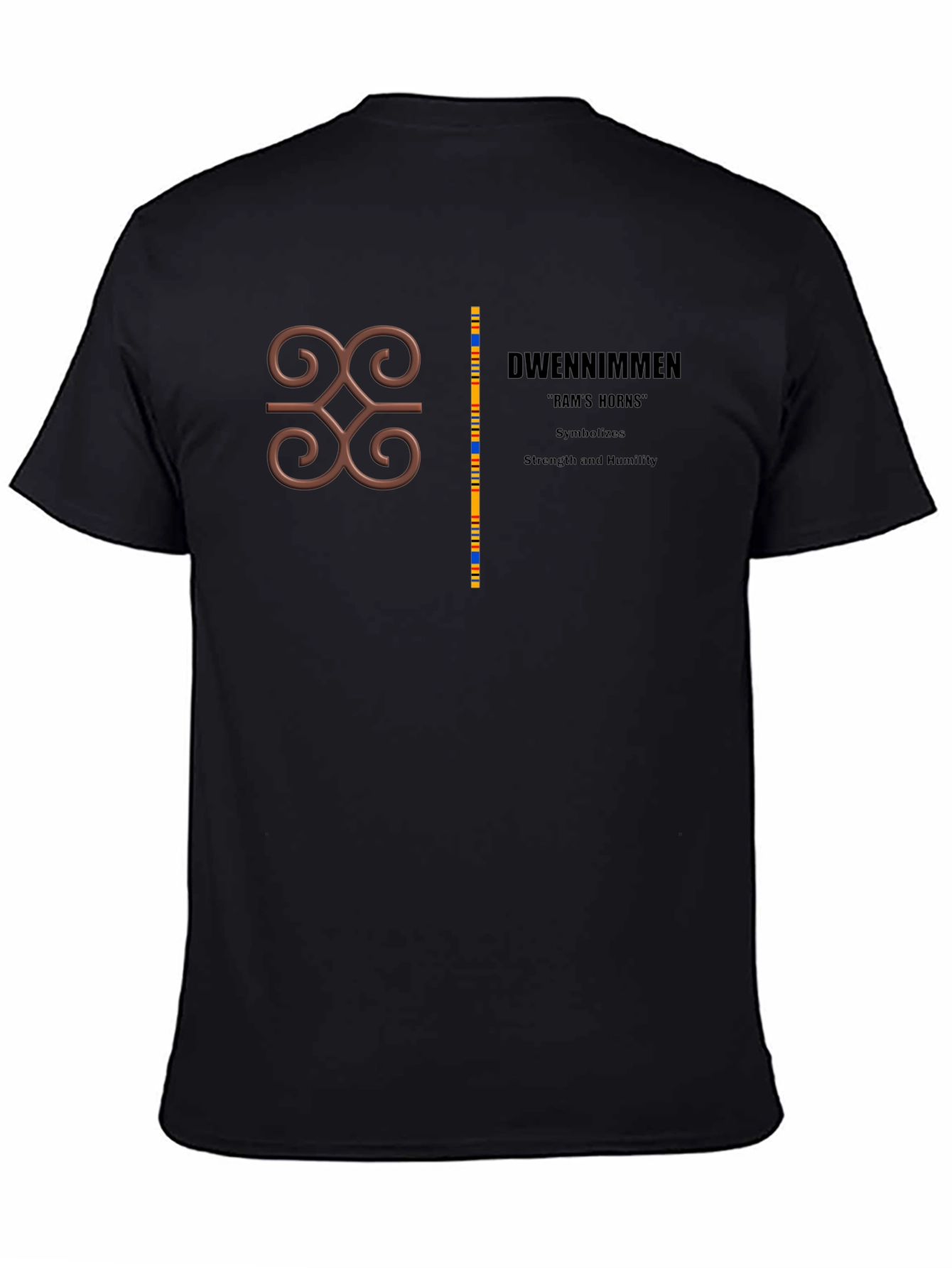 Adinkra Symbol Tee - Strength & Humility Graphic T-Shirt