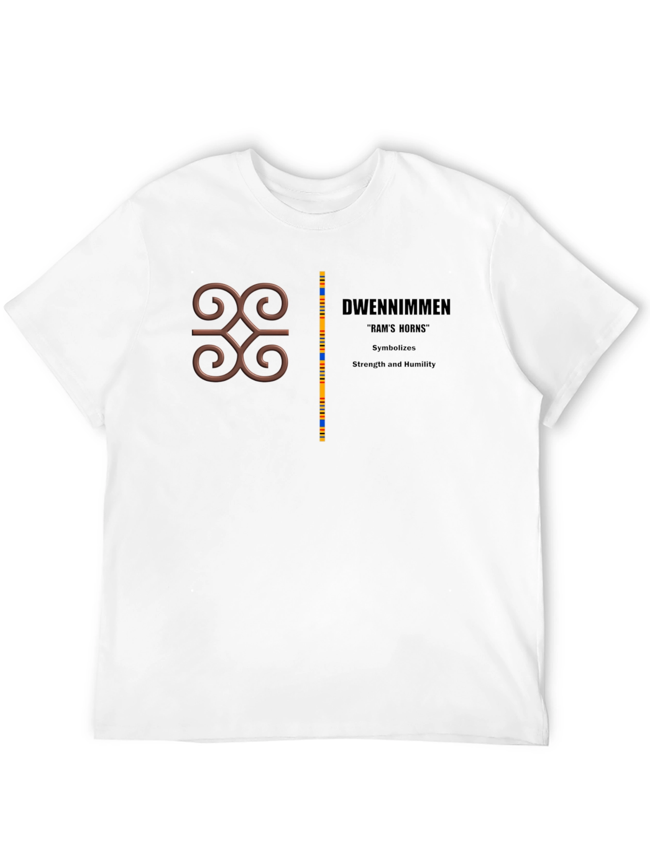Adinkra Symbol Tee - Strength & Humility Graphic T-Shirt