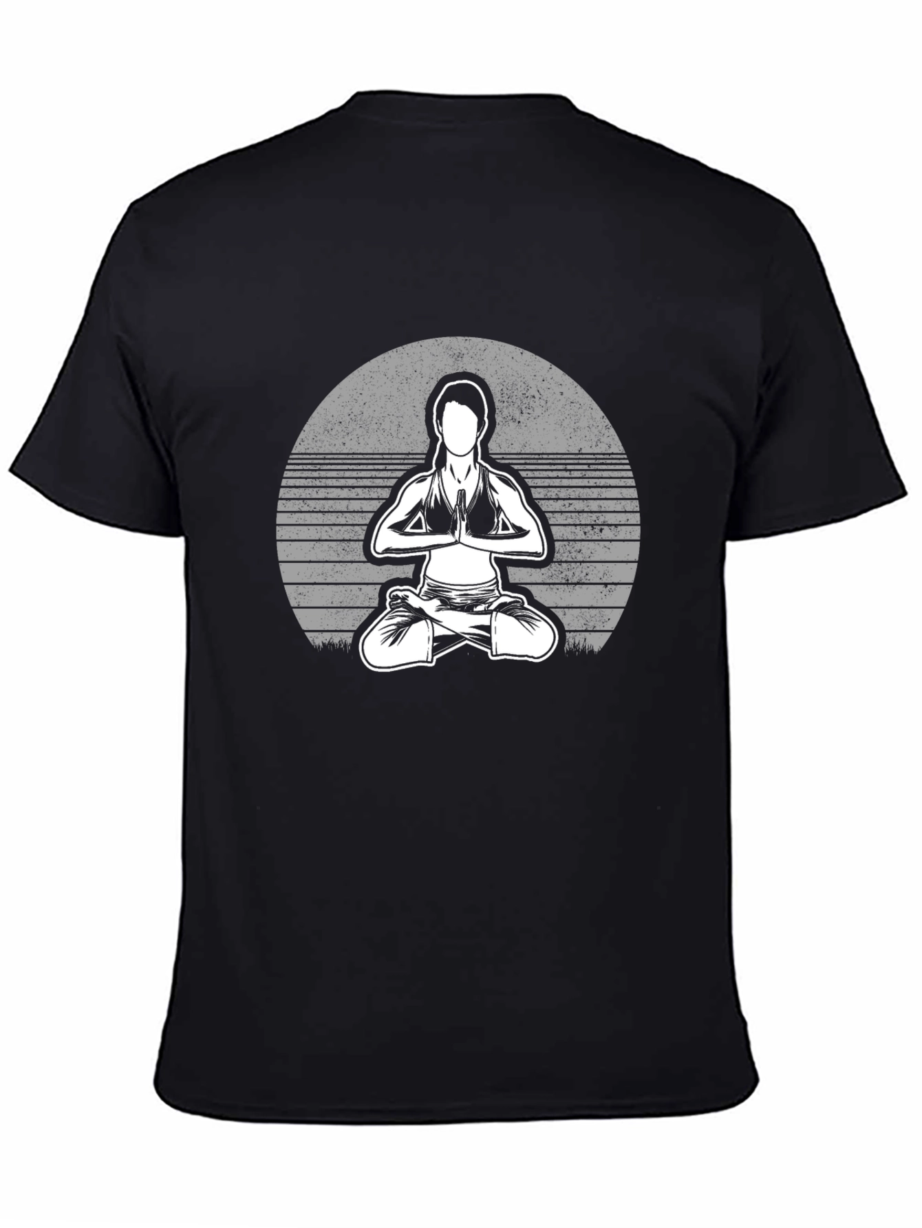Yoga Pose Graphic Tee - Unisex Black T-Shirt