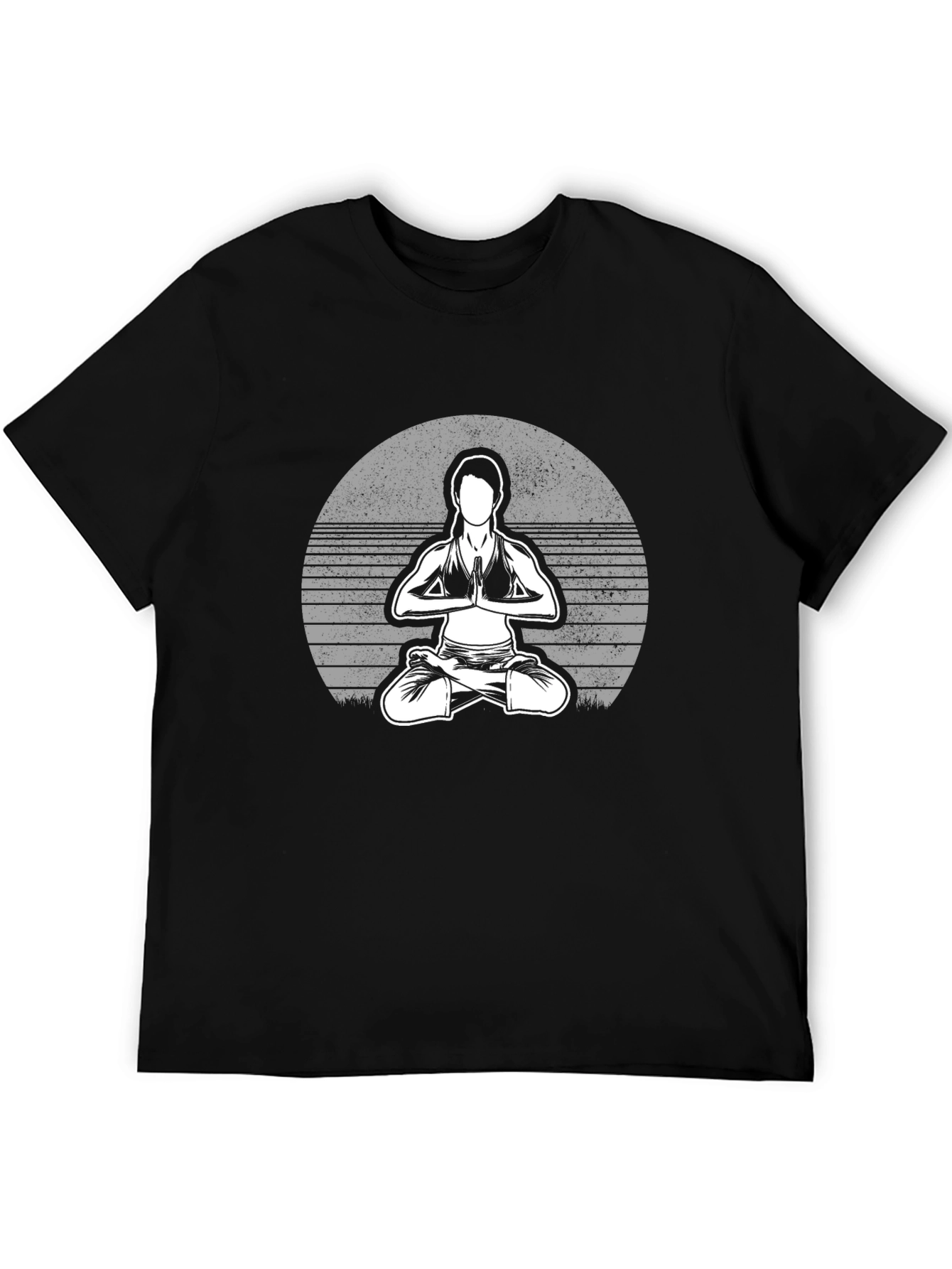 Yoga Pose Graphic Tee - Unisex Black T-Shirt