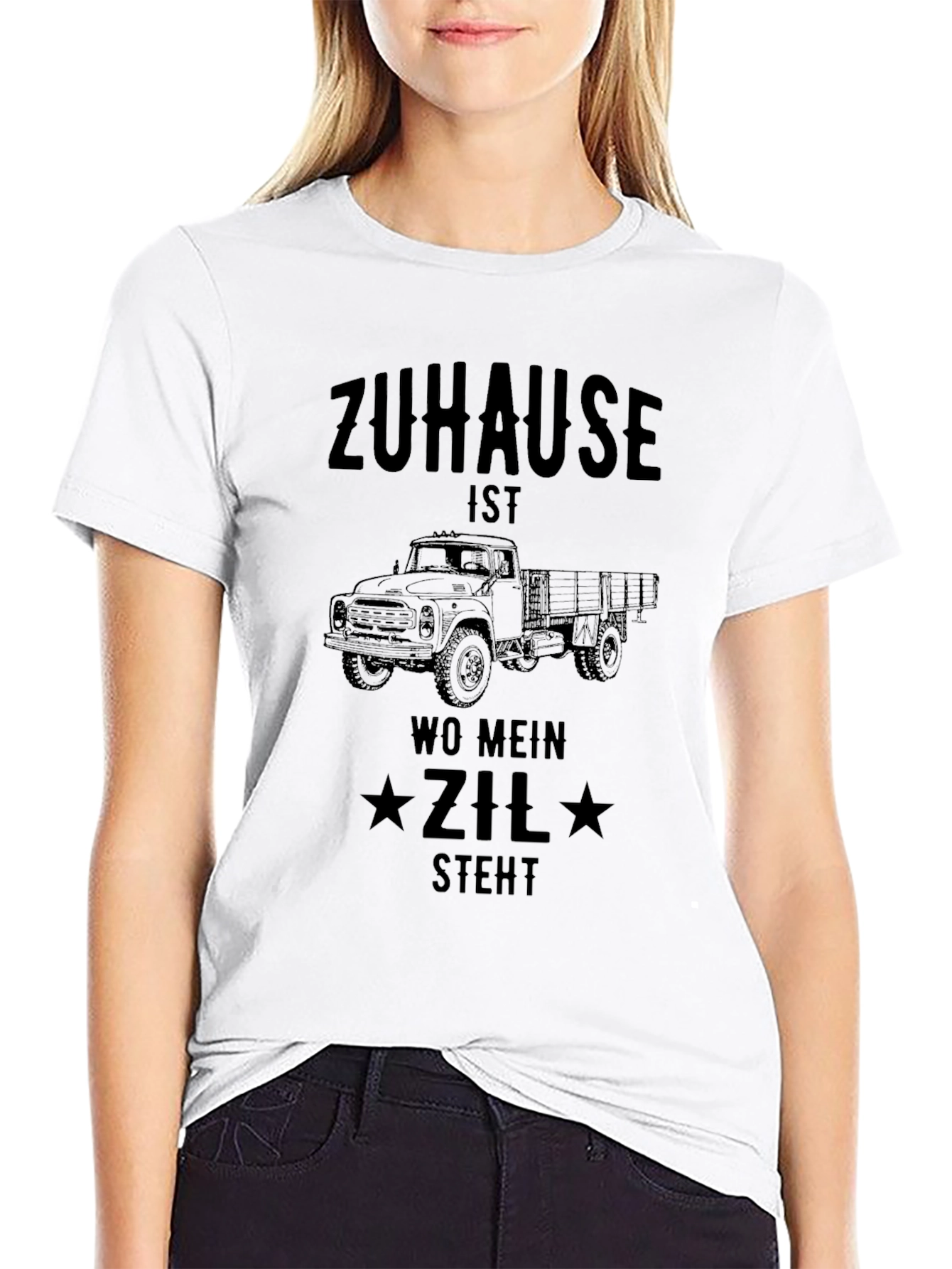 Zuhause Zil Truck T-Shirt - Mens Black Graphic Tee