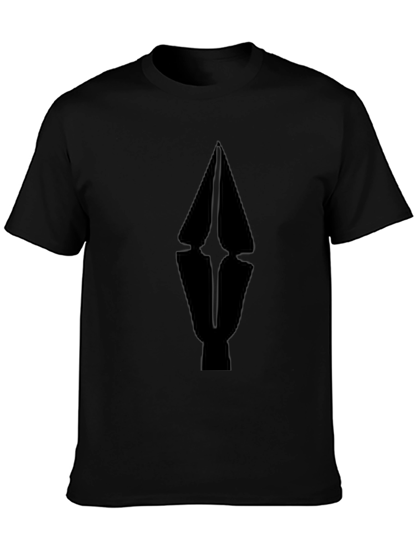 Abstract Graphic Black T-Shirt