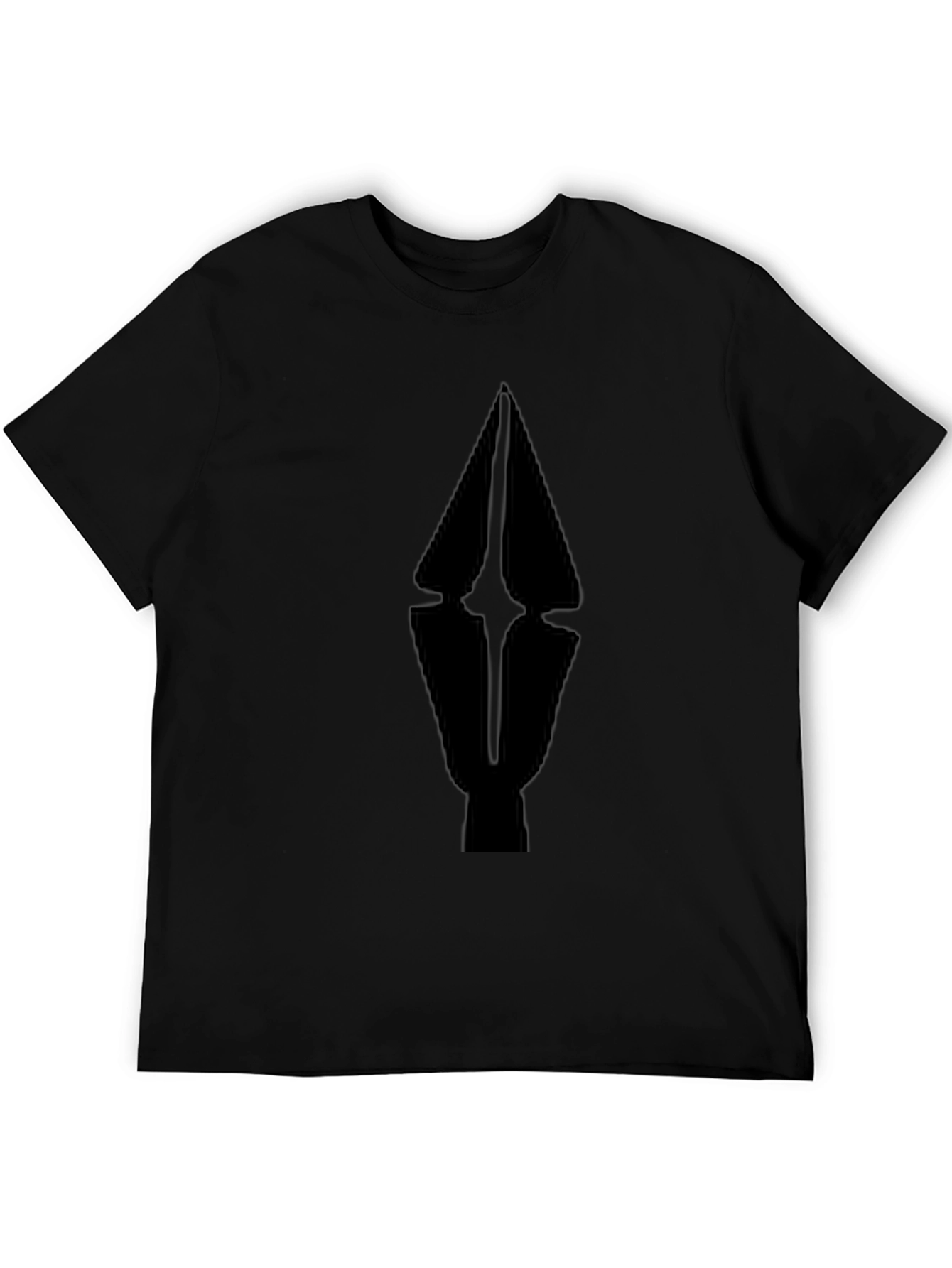 Abstract Graphic Black T-Shirt