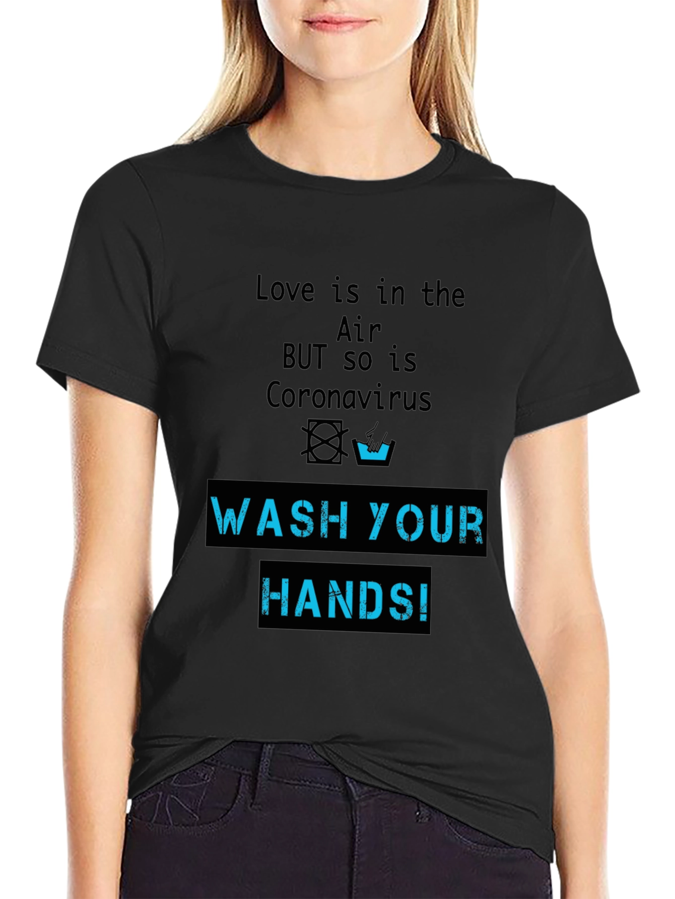 Wash Your Hands Novelty Graphic T-Shirt