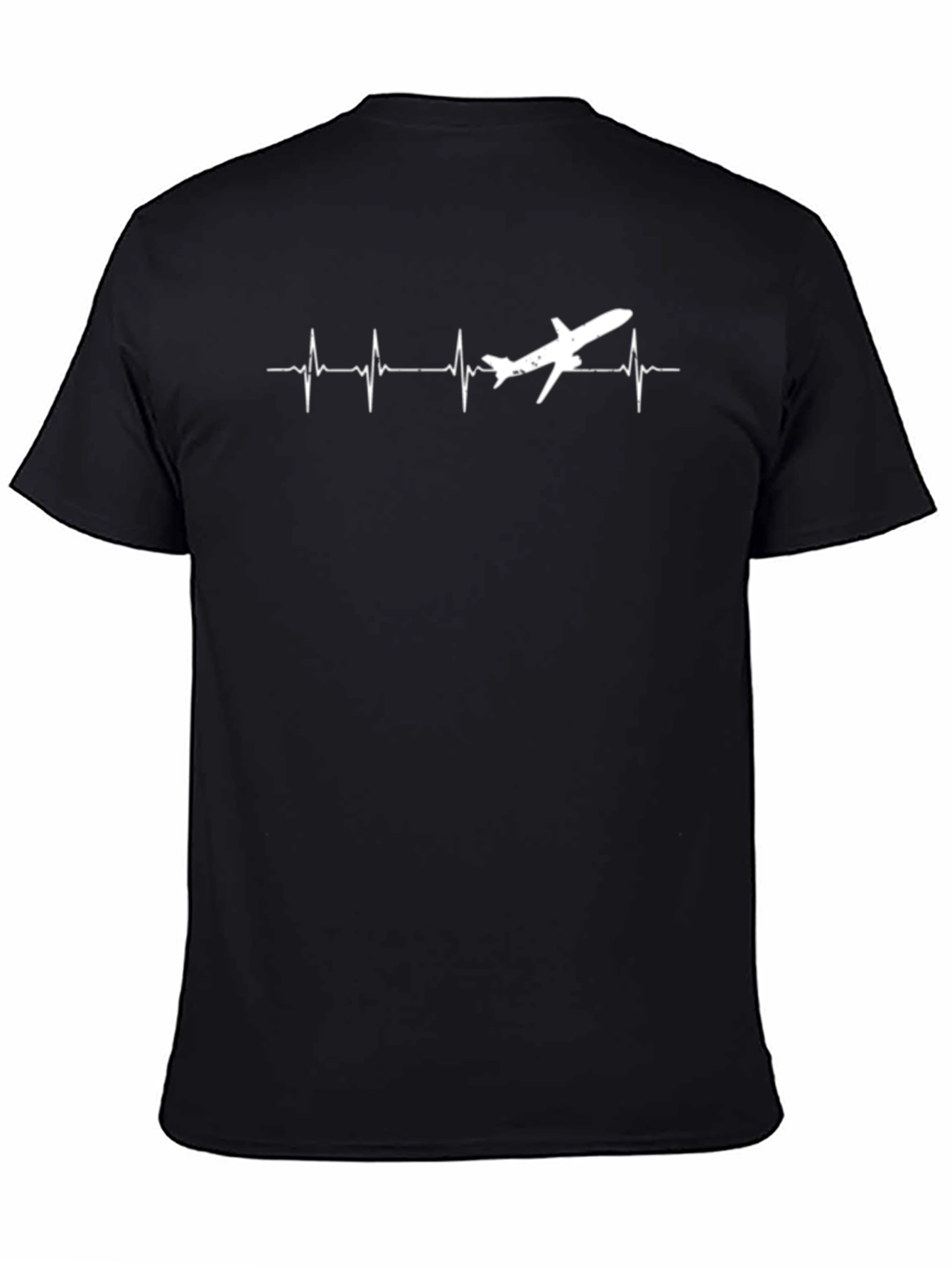 Airplane Heartbeat T-Shirt - Aviation Enthusiast Tee