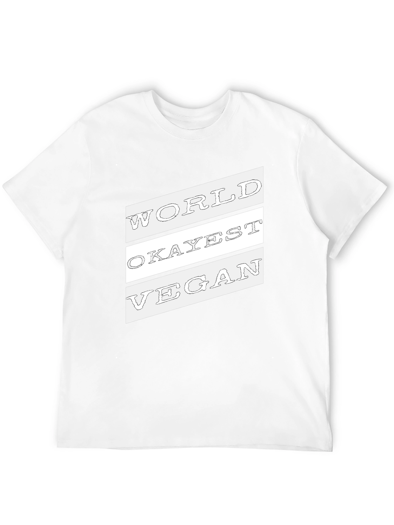 World Okayest Vegan Graphic Tee - Black