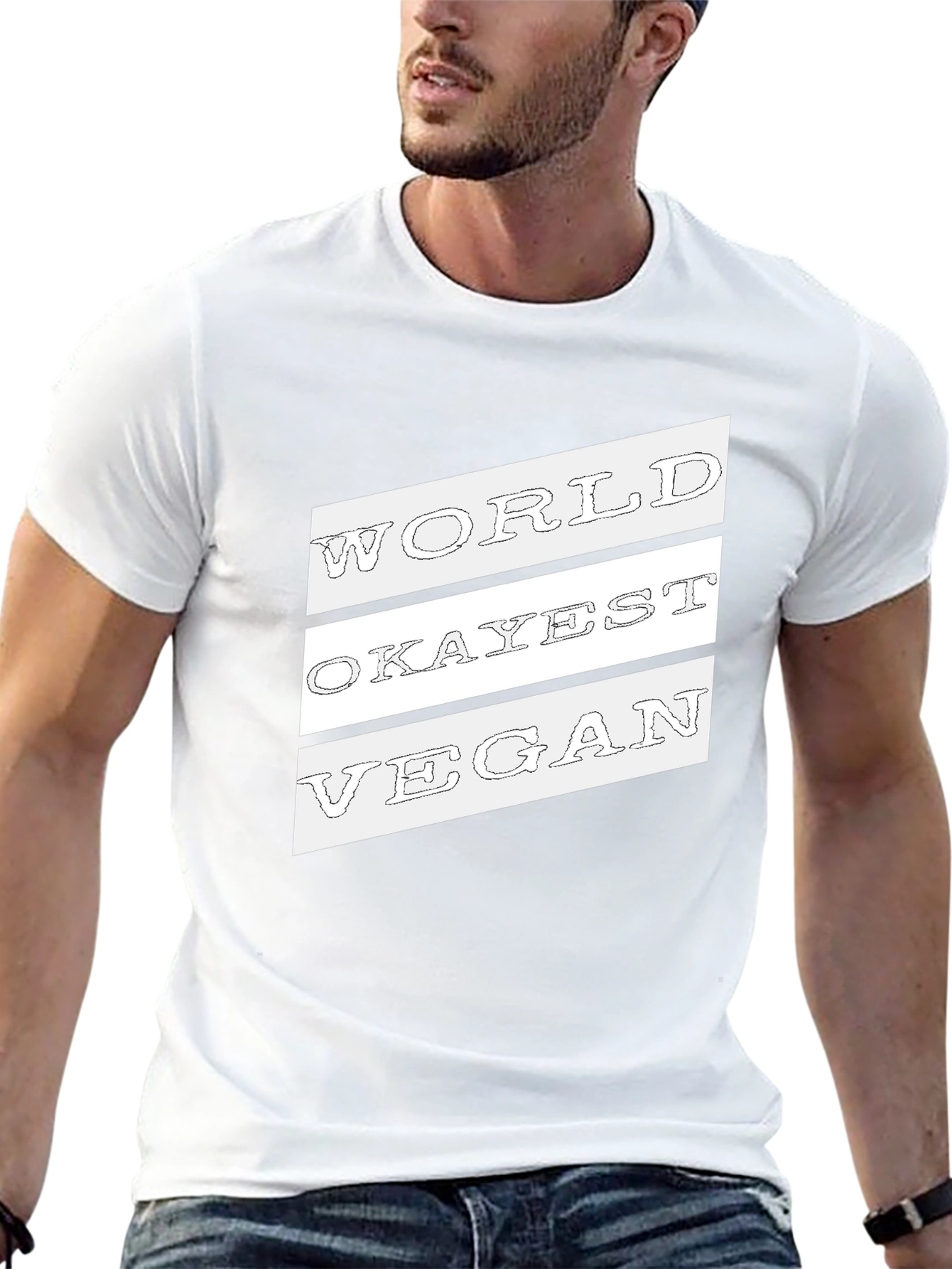 World Okayest Vegan Graphic Tee - Black