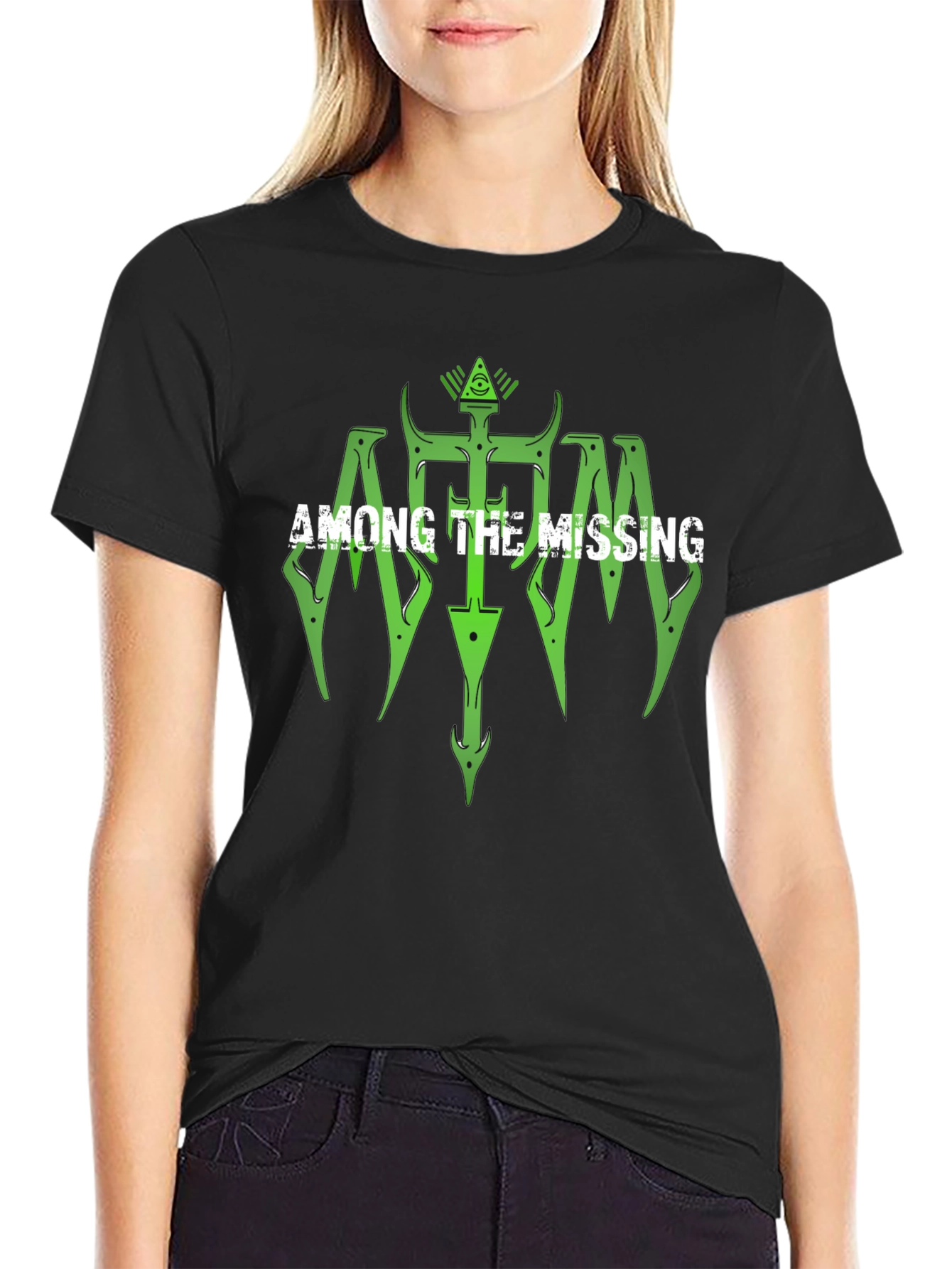 Among The Missing Graphic Tee - Black