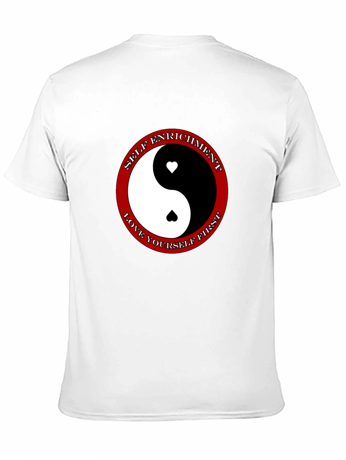 Yin Yang Heart T-Shirt - Self Enrichment Love