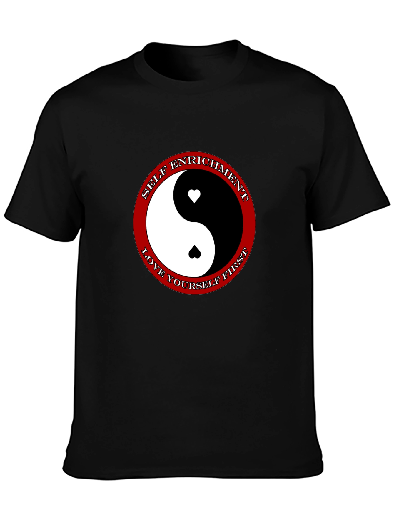 Yin Yang Heart T-Shirt - Self Enrichment Love