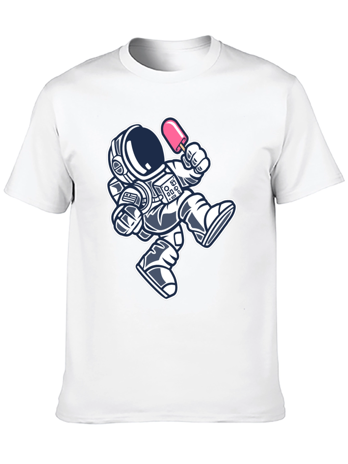 Astronaut Ice Cream Black T-Shirt