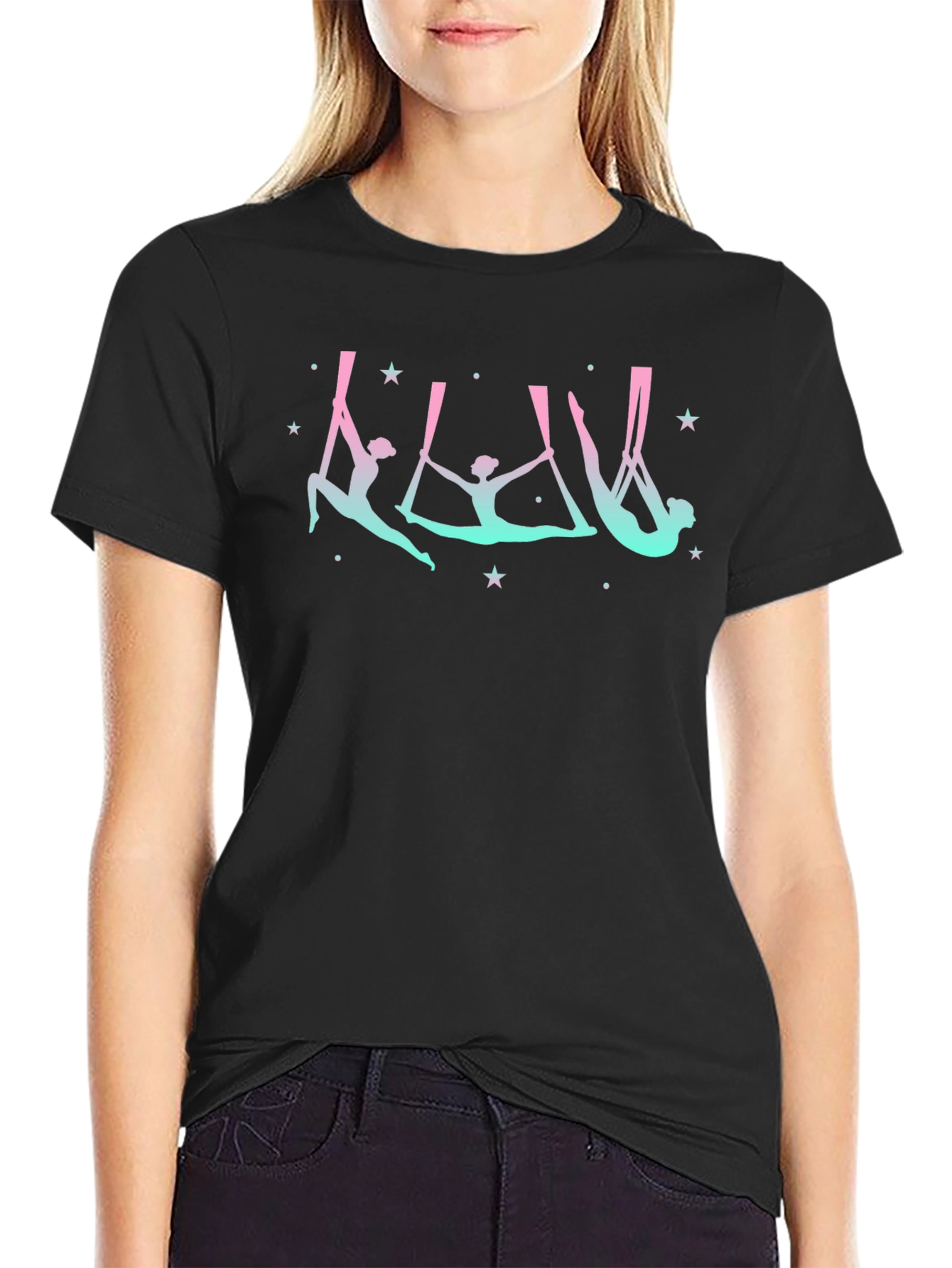 Aerial Silks Black T-Shirt
