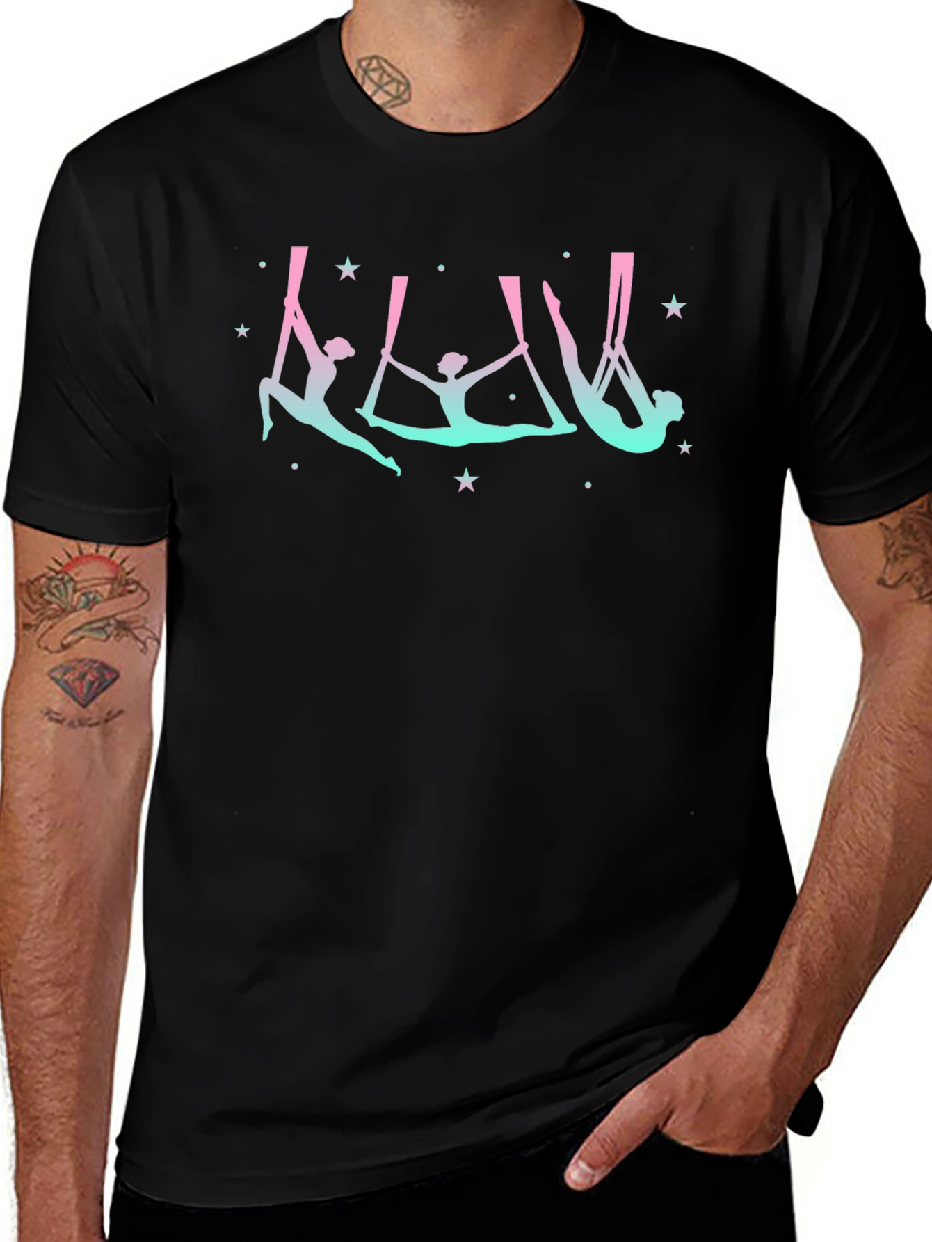 Aerial Silks Black T-Shirt