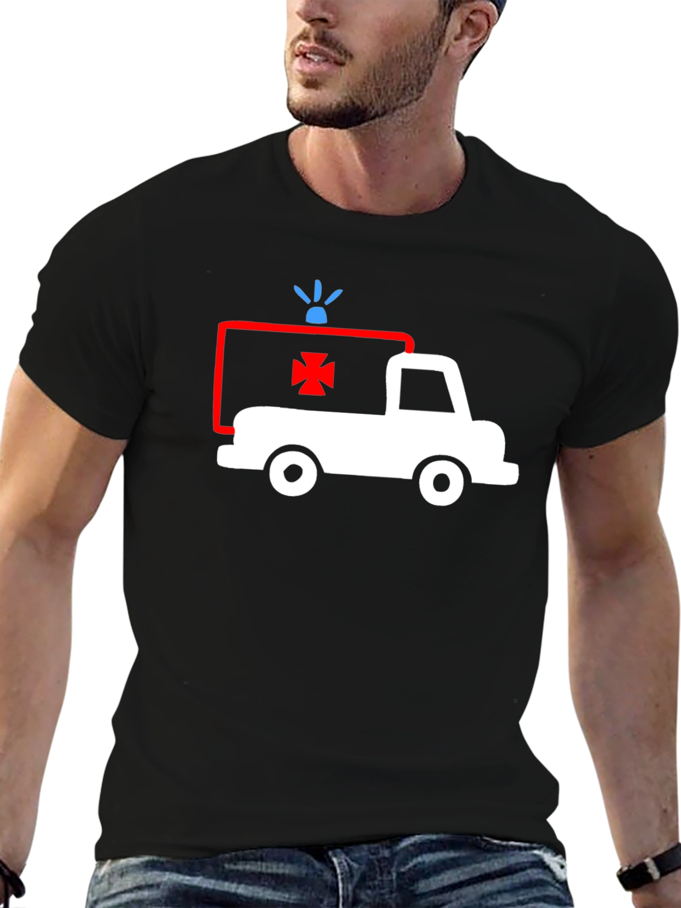 Ambulance Graphic T-Shirt - Classic Style