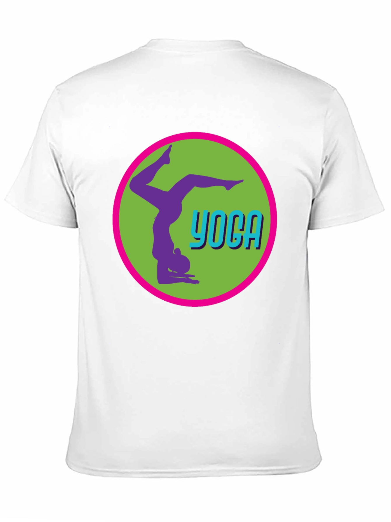 Yoga Pose Graphic Tee - Black Casual T-Shirt