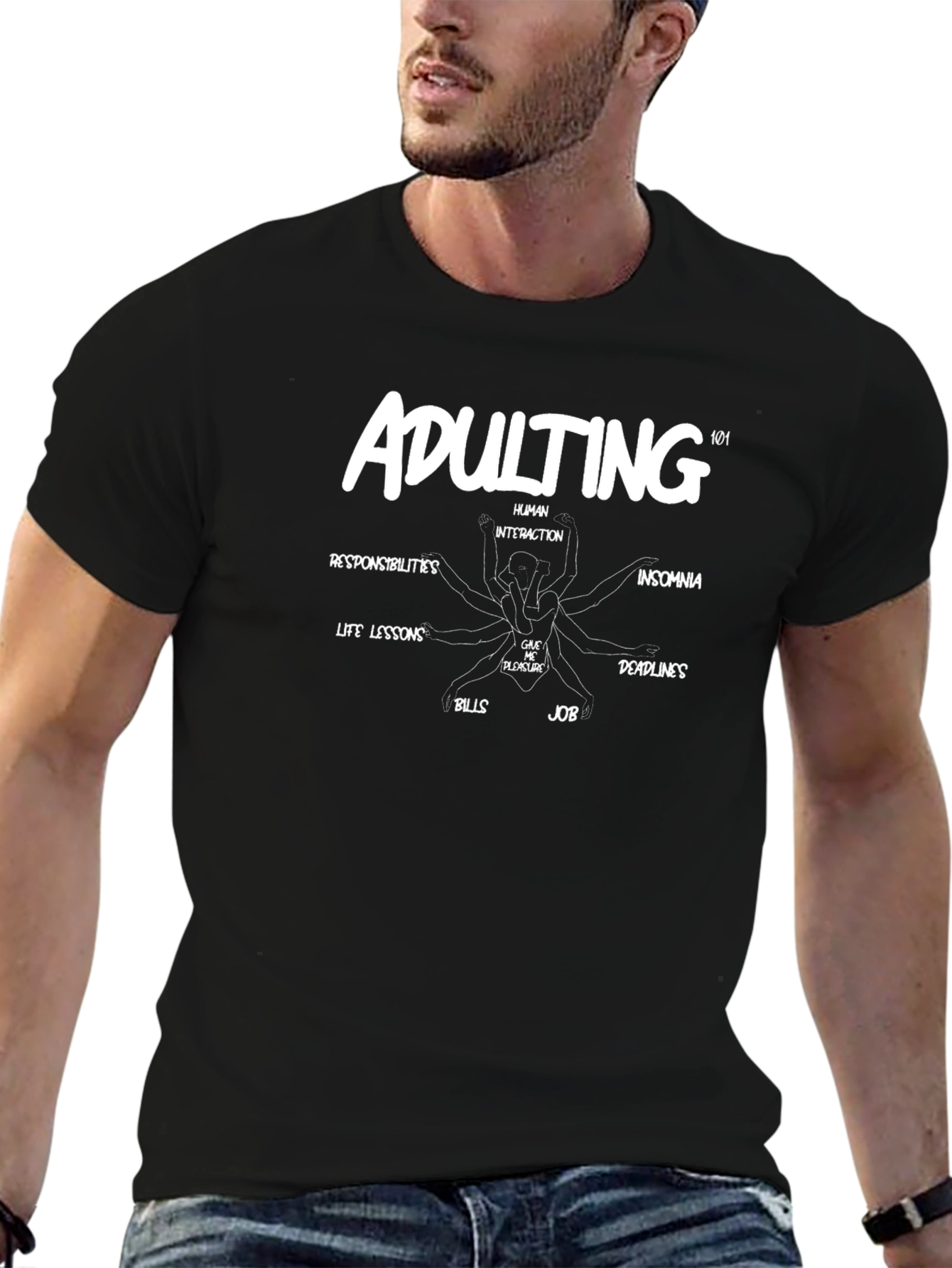 Adulting 101 Graphic T-Shirt