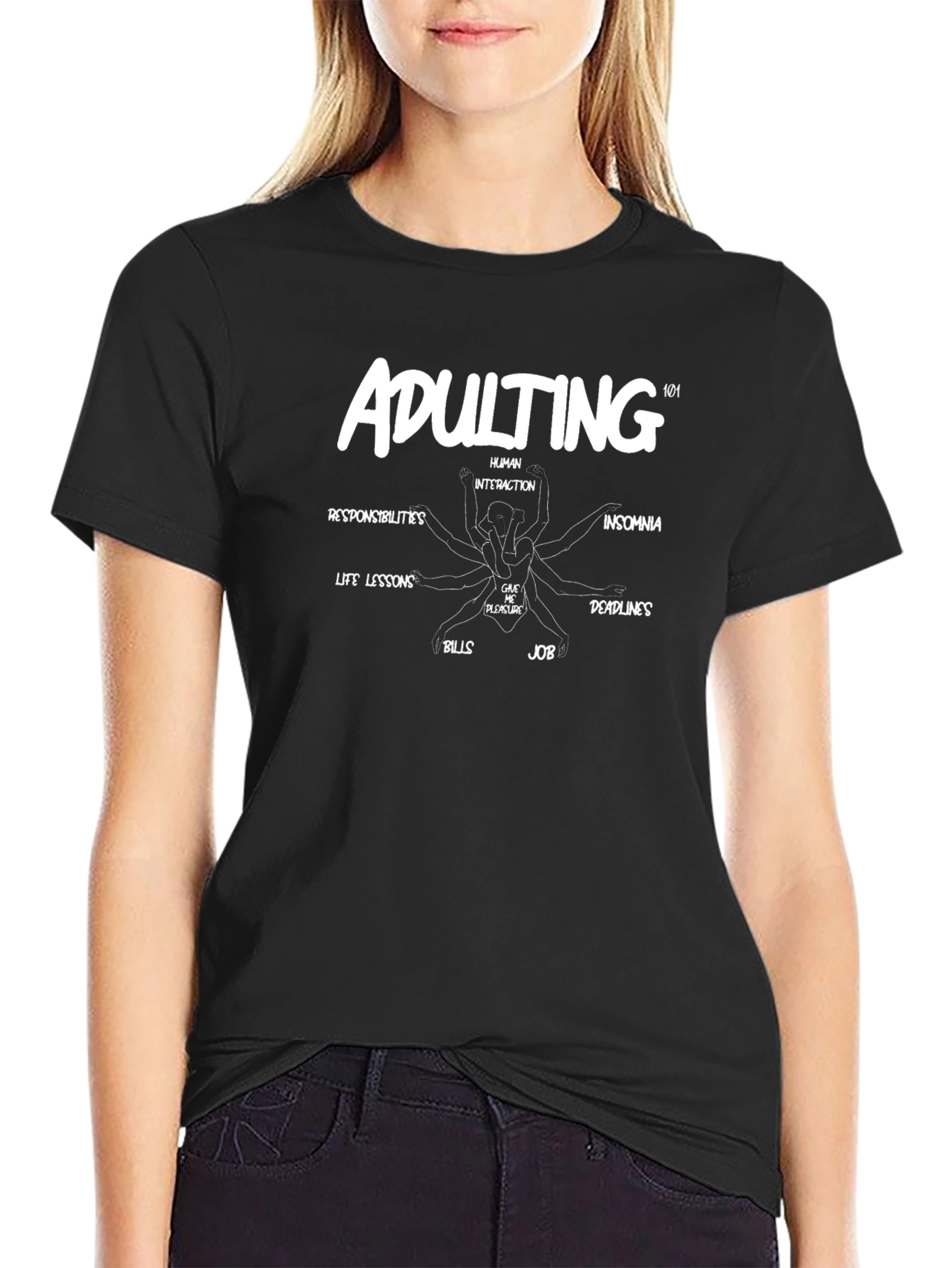 Adulting 101 Graphic T-Shirt