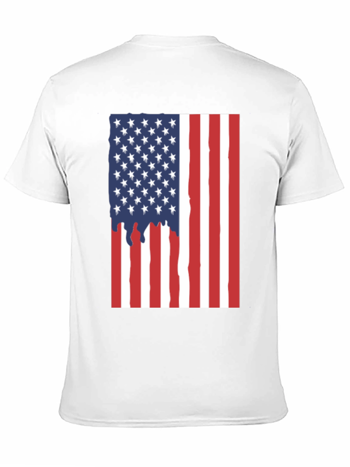 American Flag Graphic Tee - Patriotic Black T-Shirt