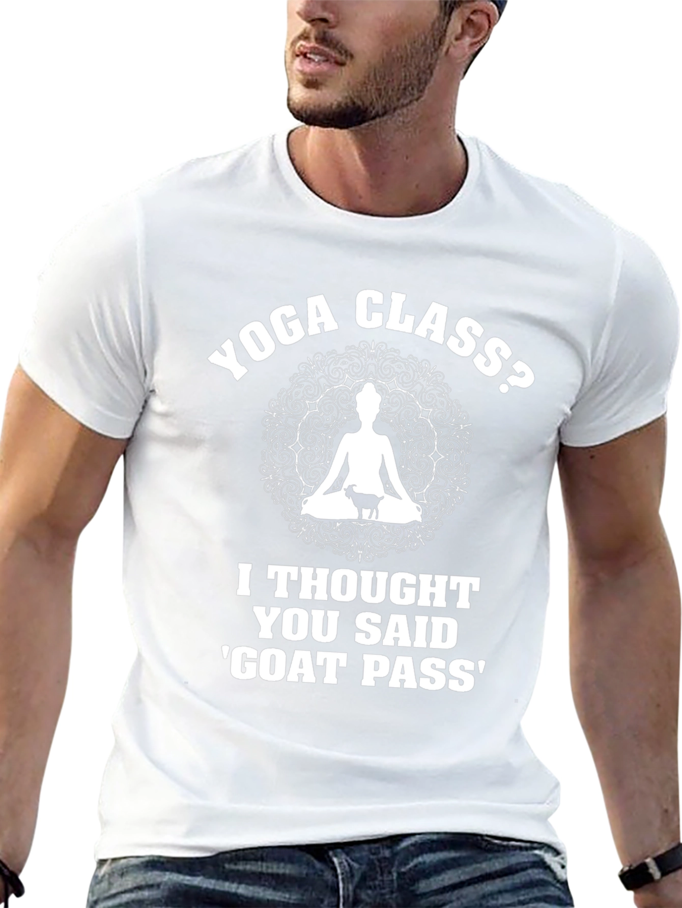 Yoga Class? Funny Goat Pass T-Shirt