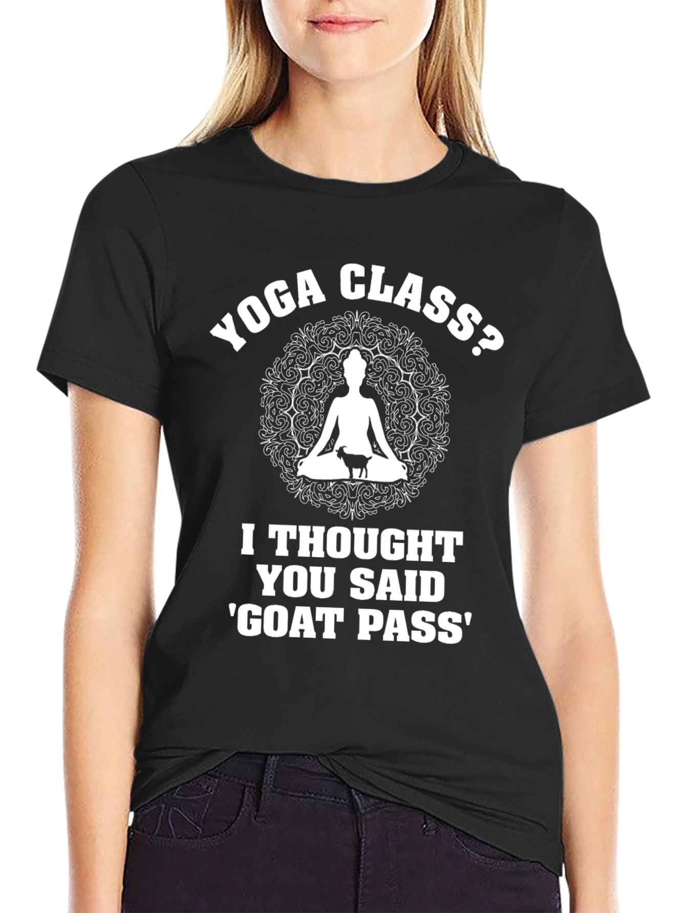 Yoga Class? Funny Goat Pass T-Shirt