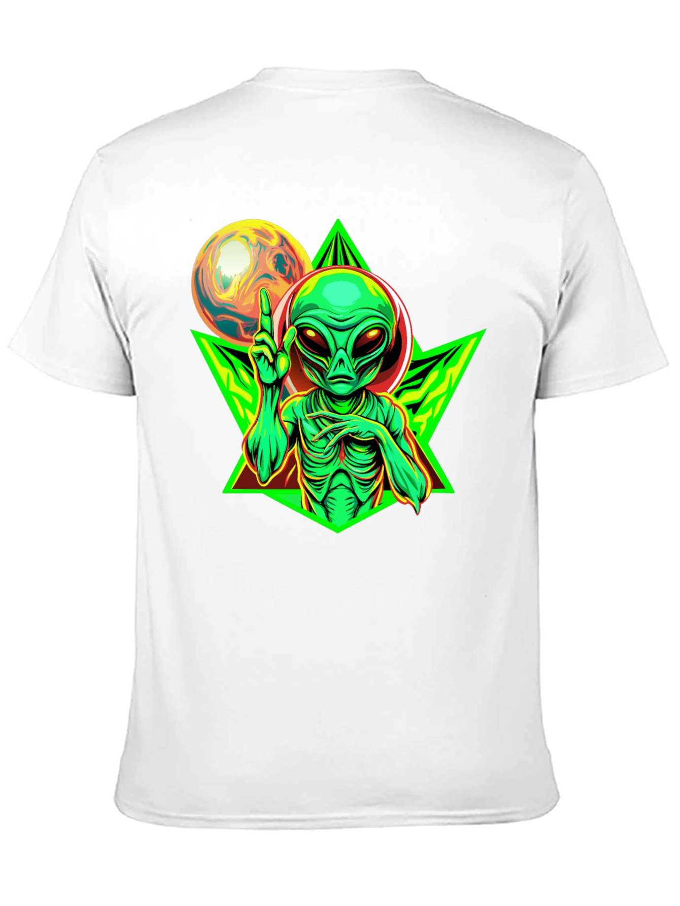 Alien Graphic T-Shirt - Black Cotton Tee