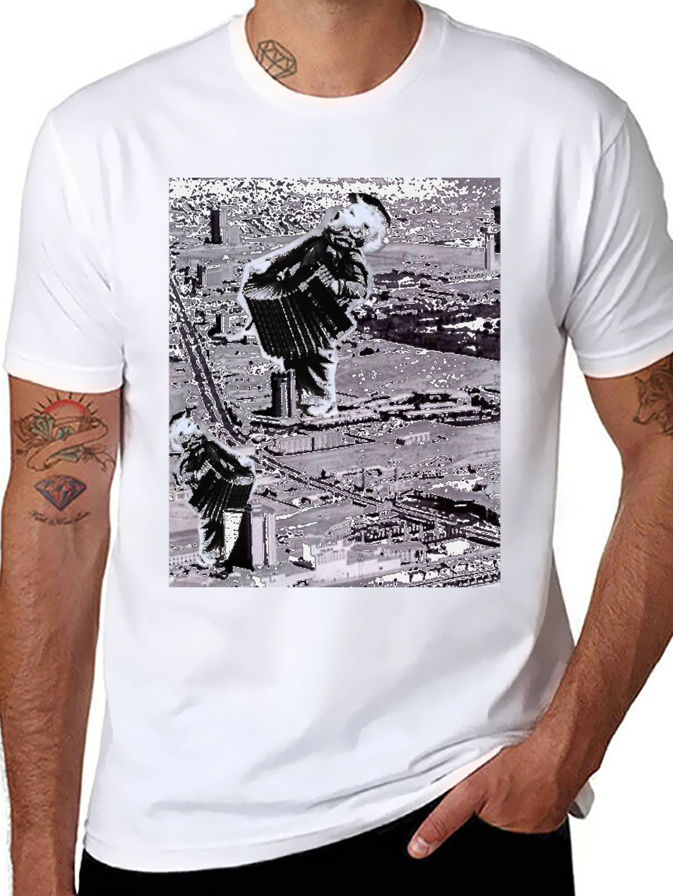 Accordion Player Graphic T-Shirt