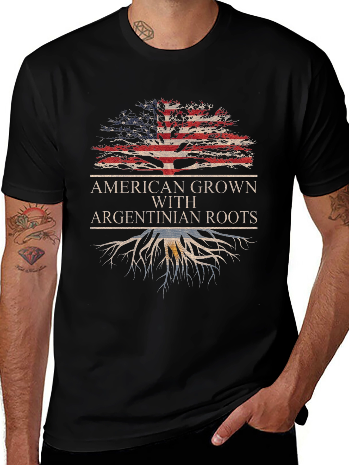 American Grown with Argentinian Roots T-Shirt