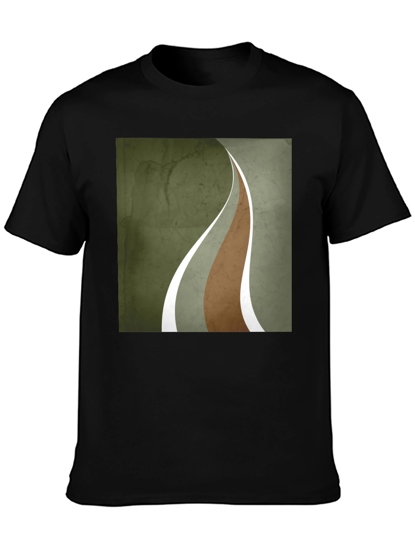 Abstract Graphic Tee - Urban Style Black T-Shirt