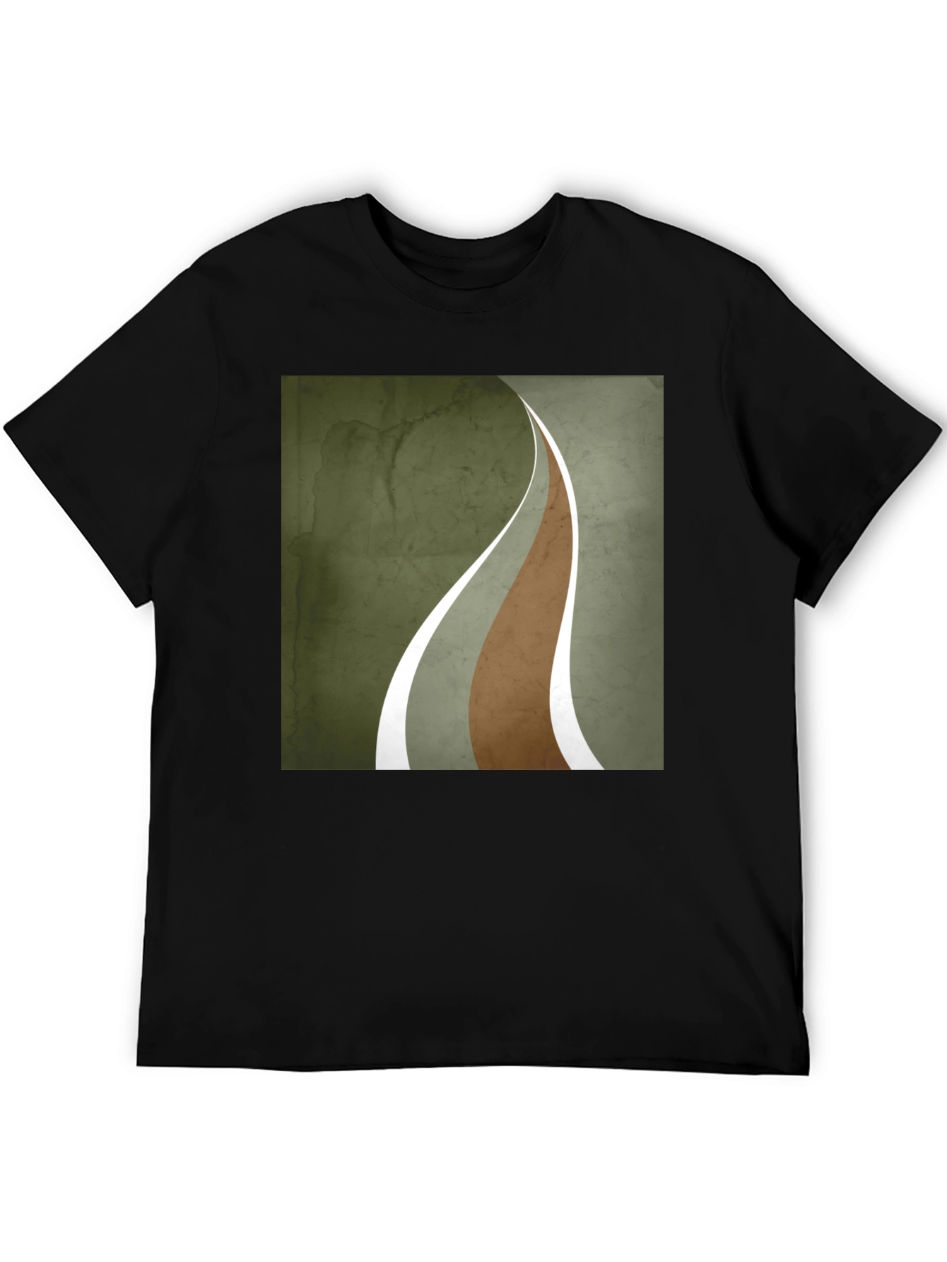 Abstract Graphic Tee - Urban Style Black T-Shirt