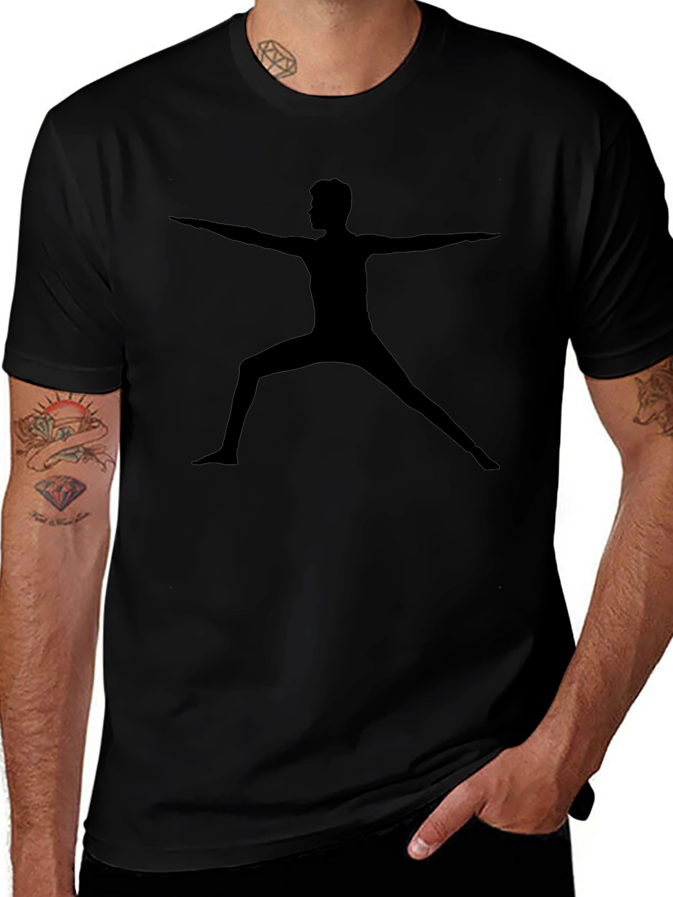 Yoga Pose Graphic Tee - Soft Cotton Blend