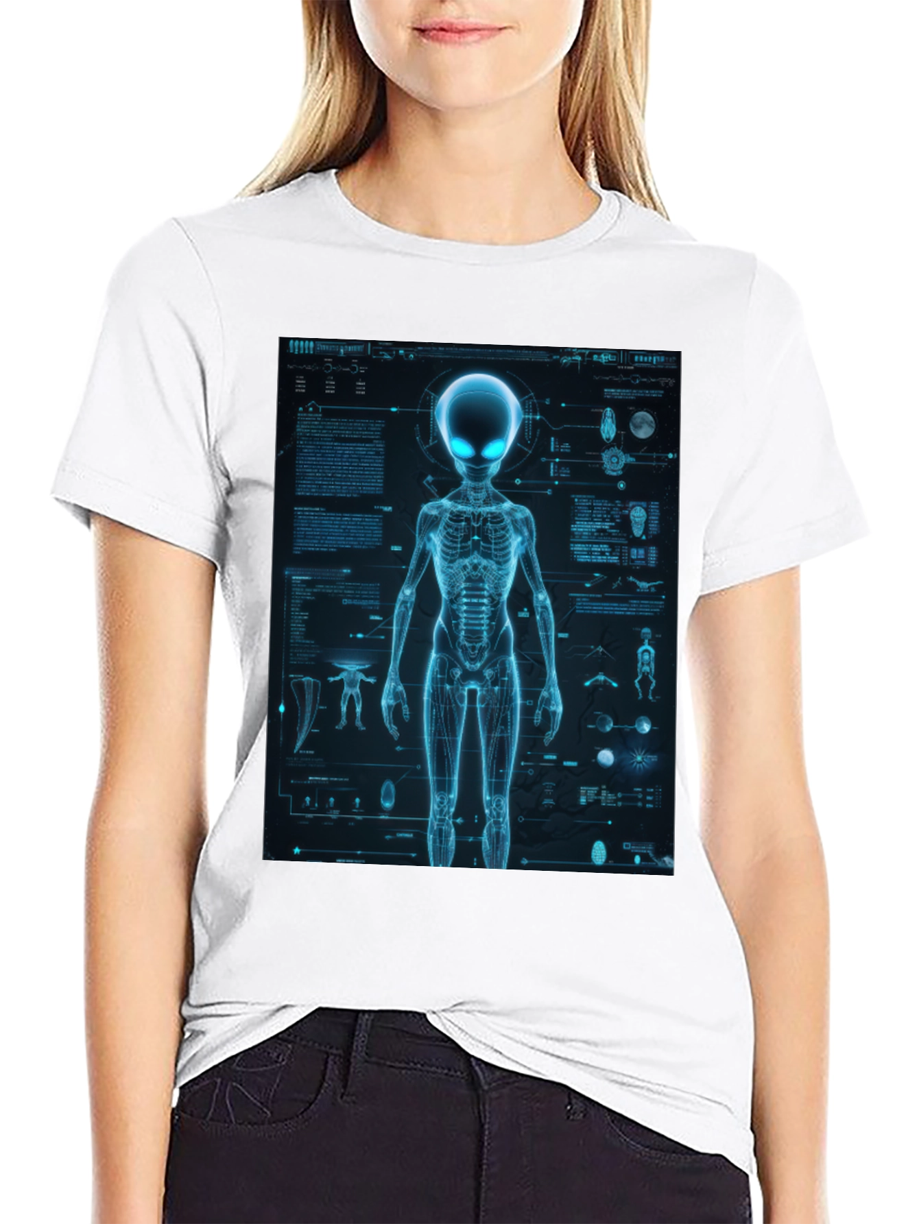 Alien Anatomy T-Shirt - Sci-Fi Graphic Tee