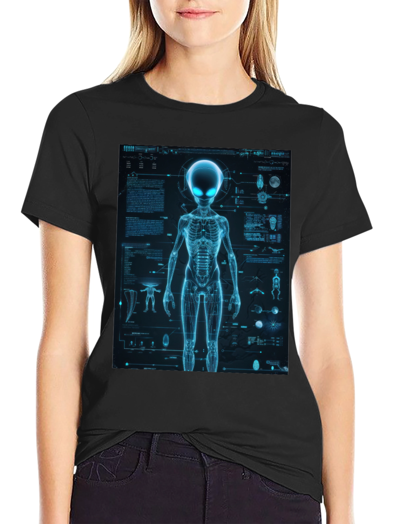 Alien Anatomy T-Shirt - Sci-Fi Graphic Tee